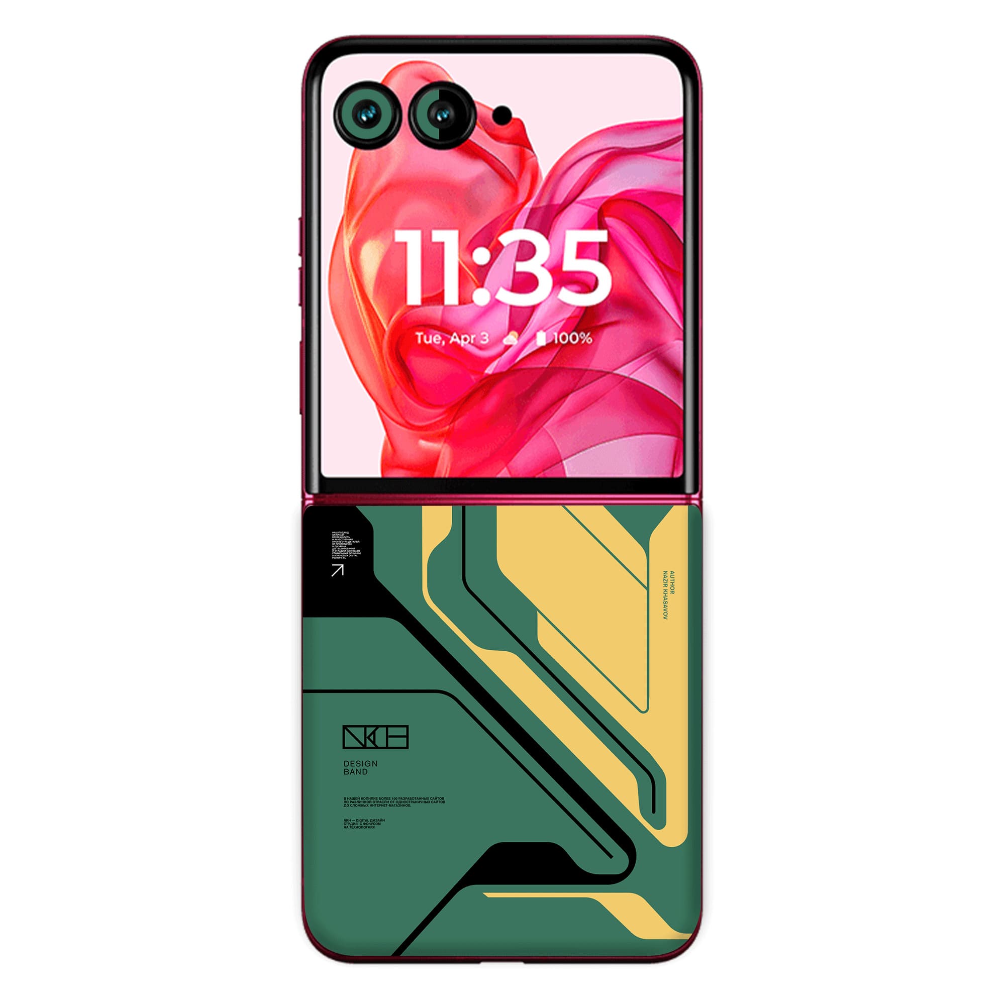 Moto Razr 50 Ultra (5G) Skins & Wraps (Only Back No Edge to Edge)