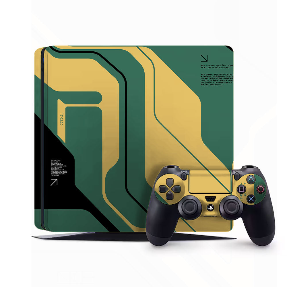 Curcuit Green PlayStation 4 Slim Skins & Wraps