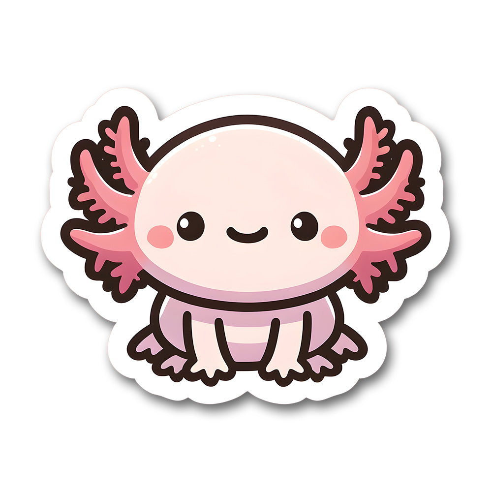 Cute Axolotl Kawaii Style Sticker
