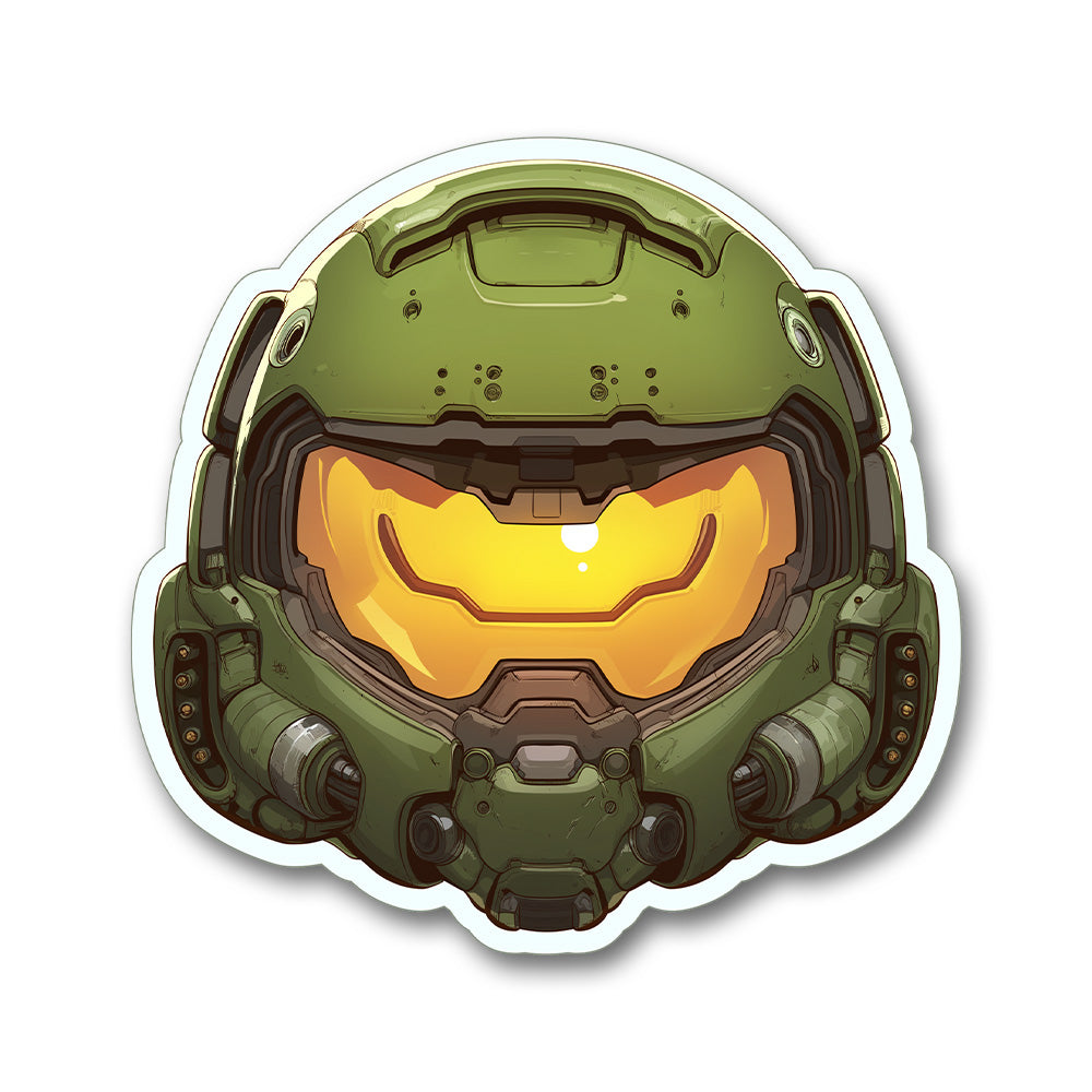 Cute Doom Helmet Sticker