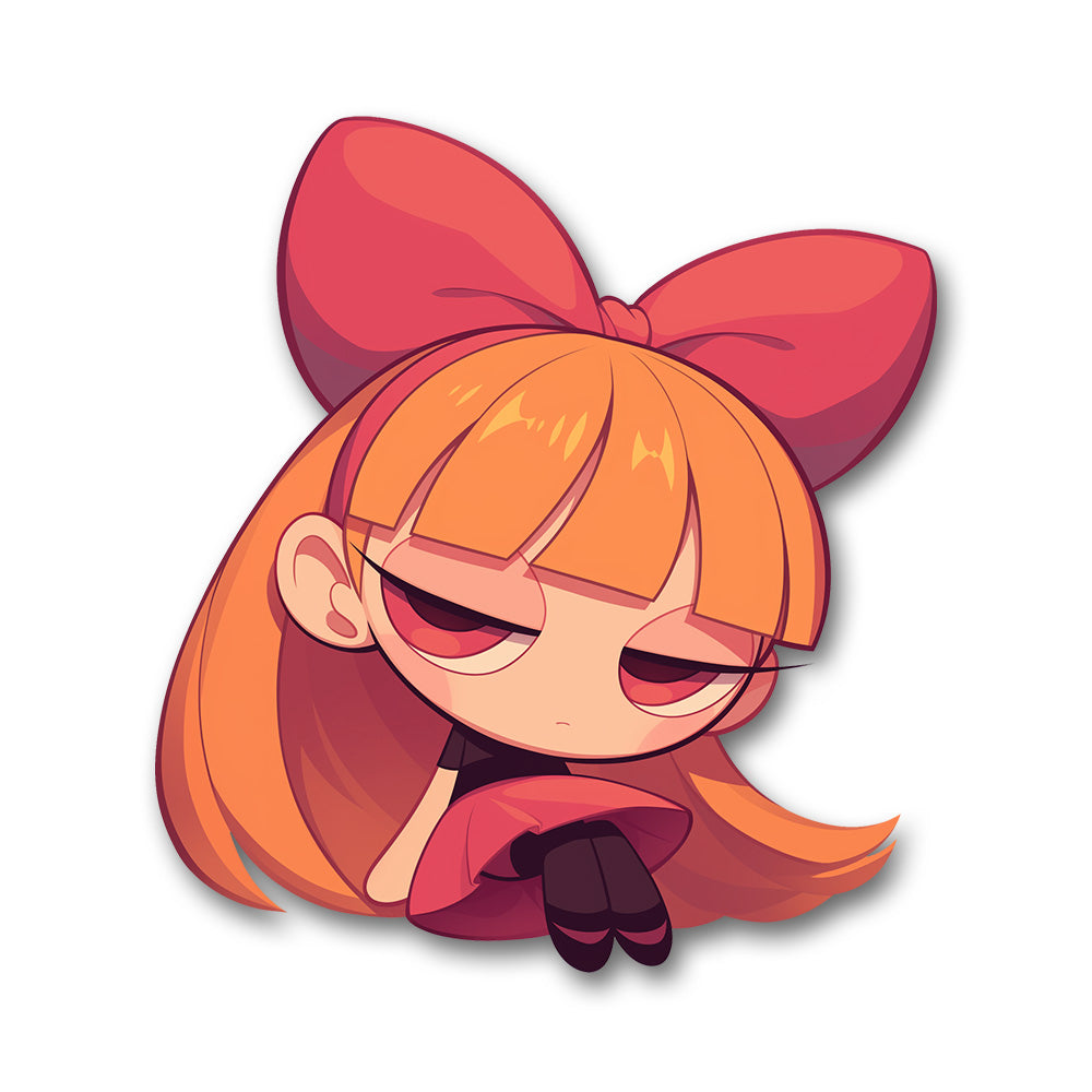 Cute Powerpuff Girls Blossom Pink Dress Sticker