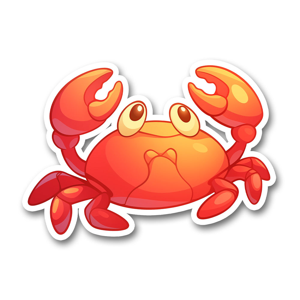 Cute Red Crab Sticker