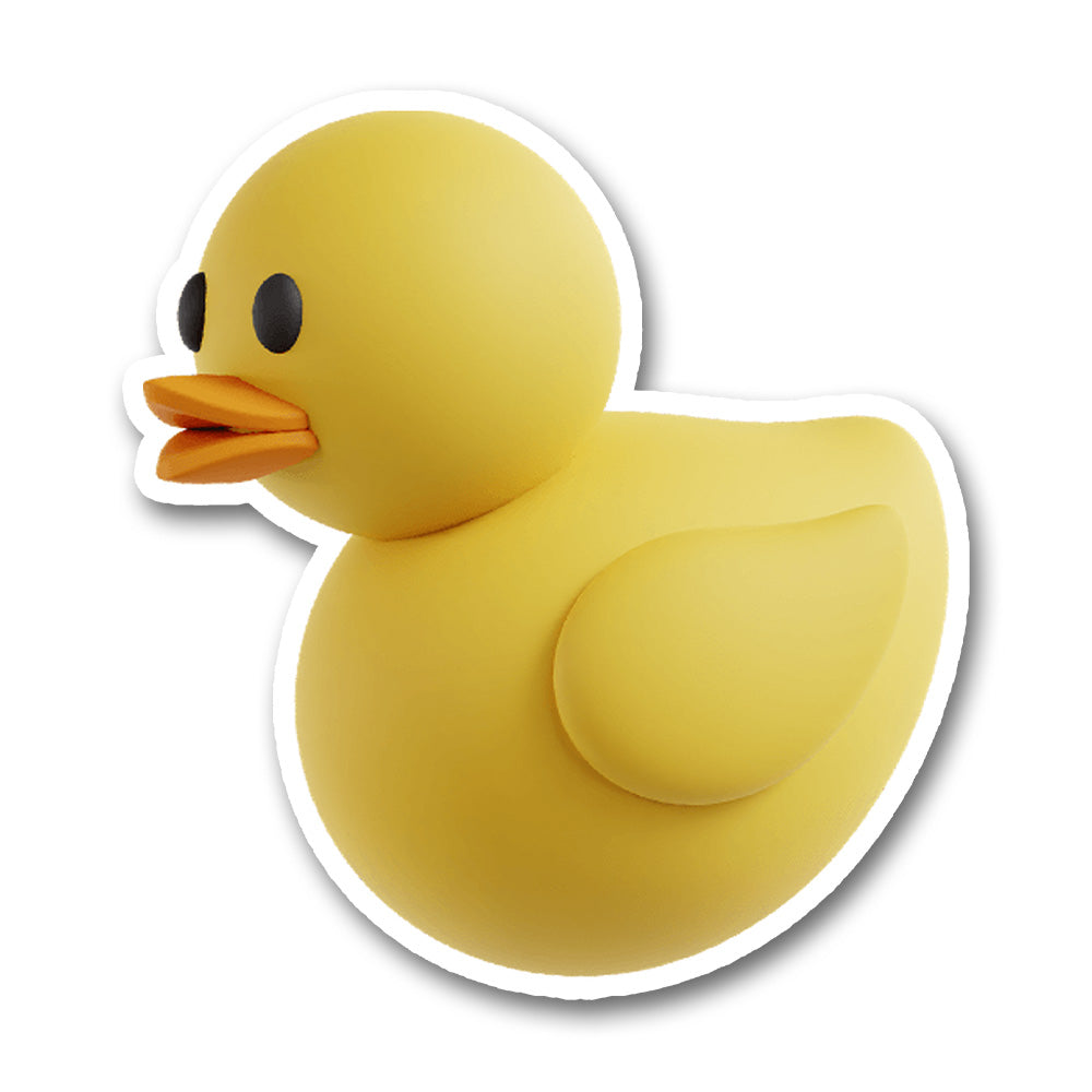 Cute Yellow Rubber Duck Sticker