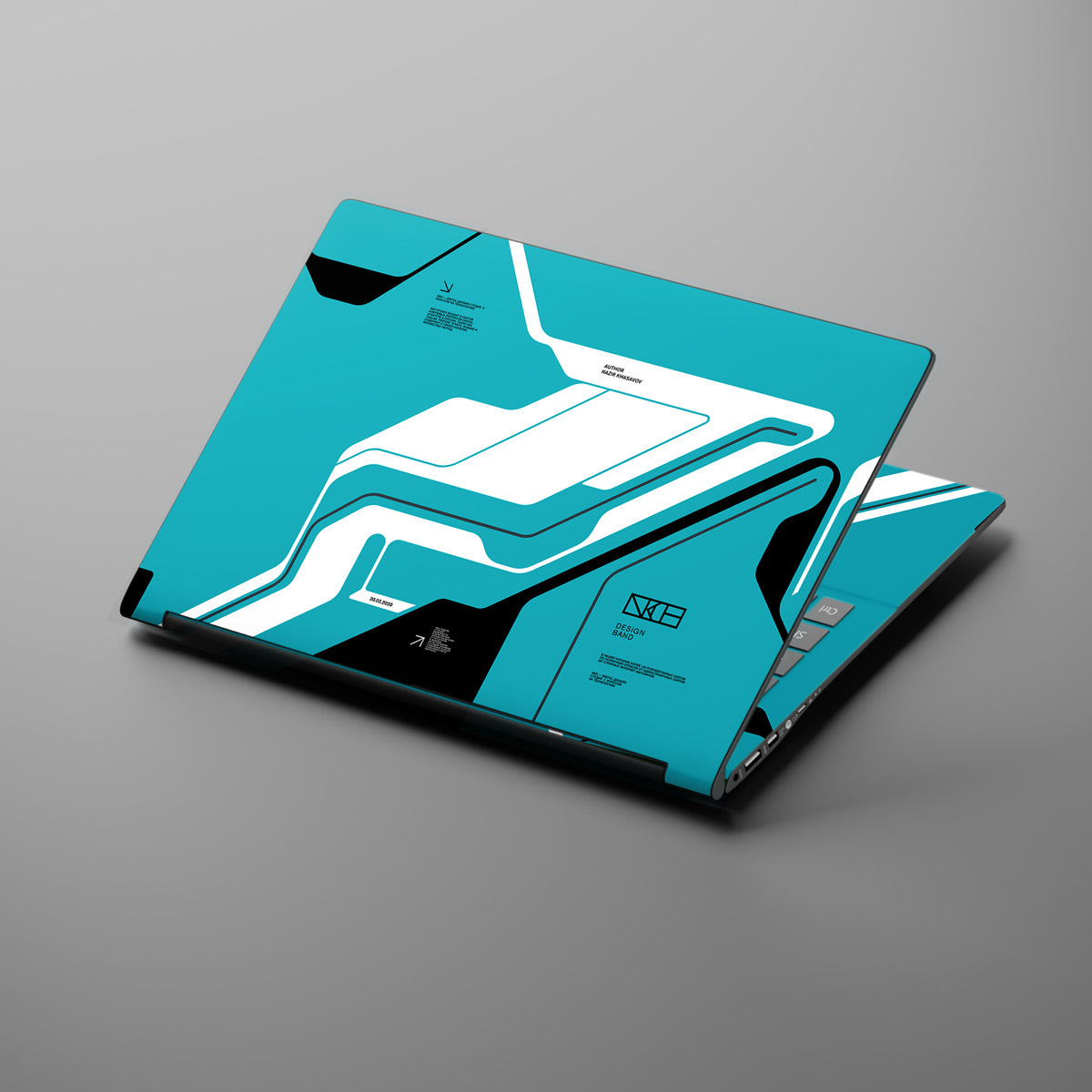 Cyber Blue - Laptop Skins