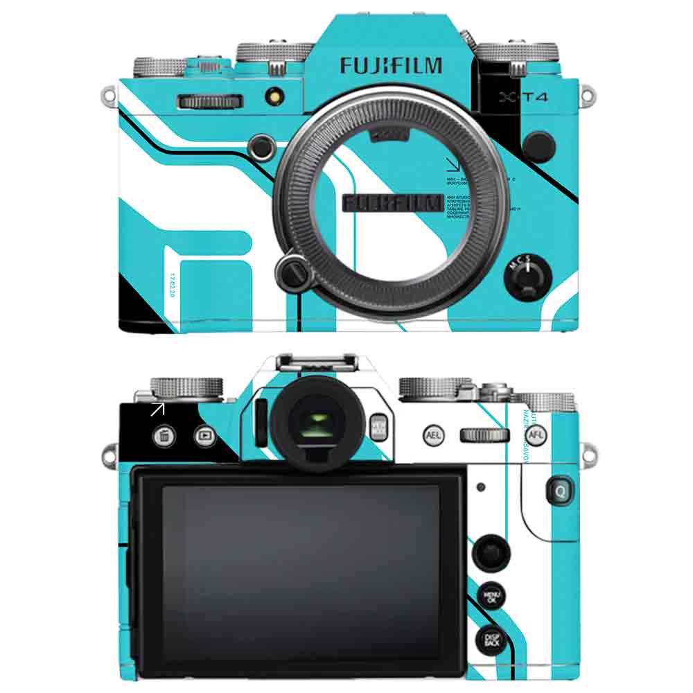Cyber Blue - Fujifilm Camera Skins