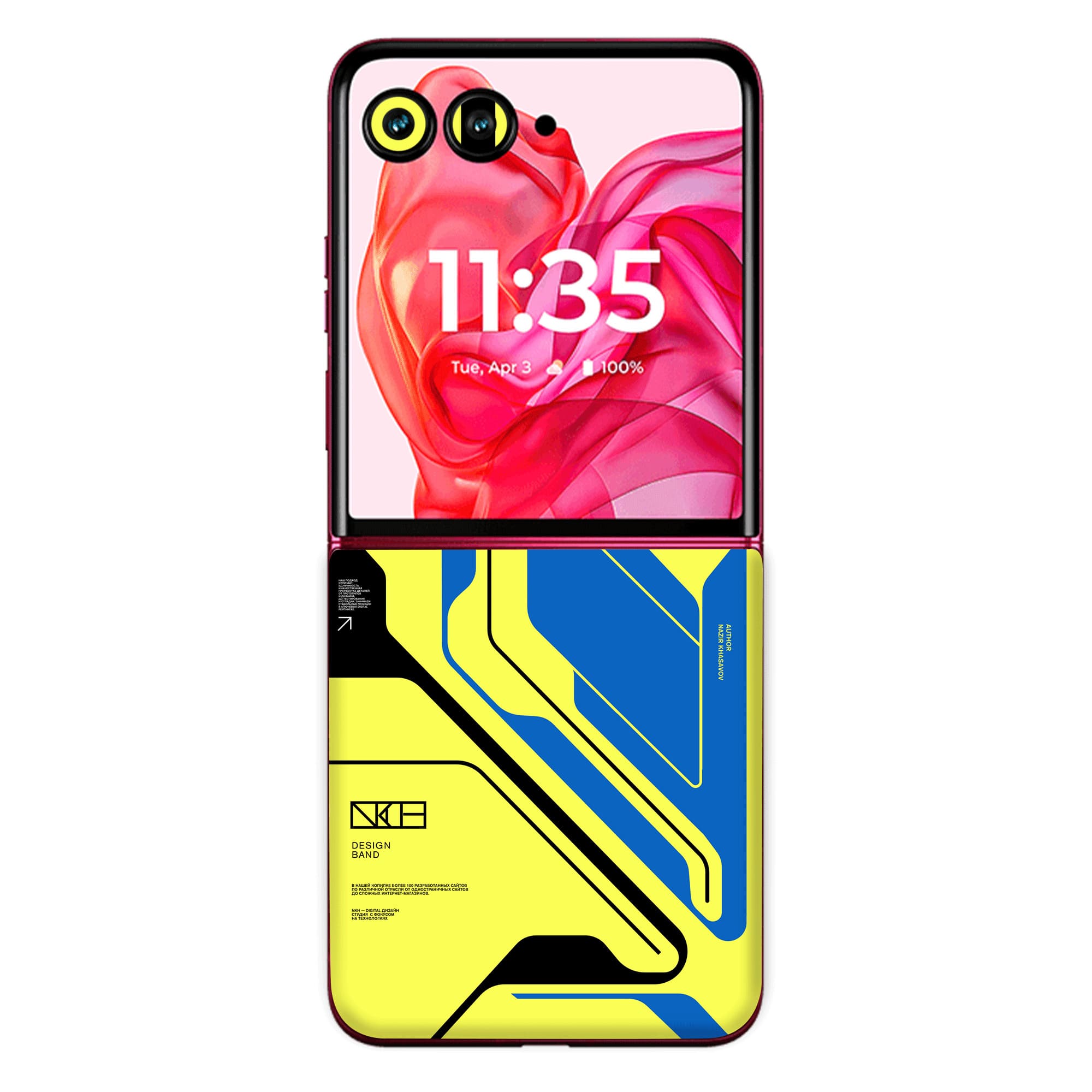 Moto Razr 50 Ultra (5G) Skins & Wraps (Only Back No Edge to Edge)