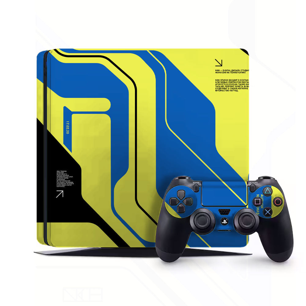 Cyber Yellow PlayStation 4 Slim Skins & Wraps