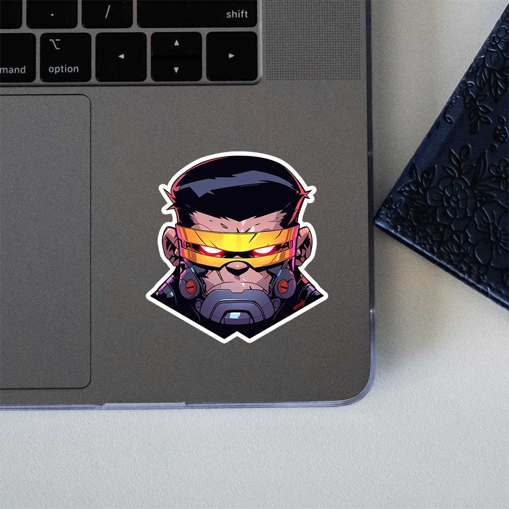 Cyclops Xmen Tech Mask Head Sticker