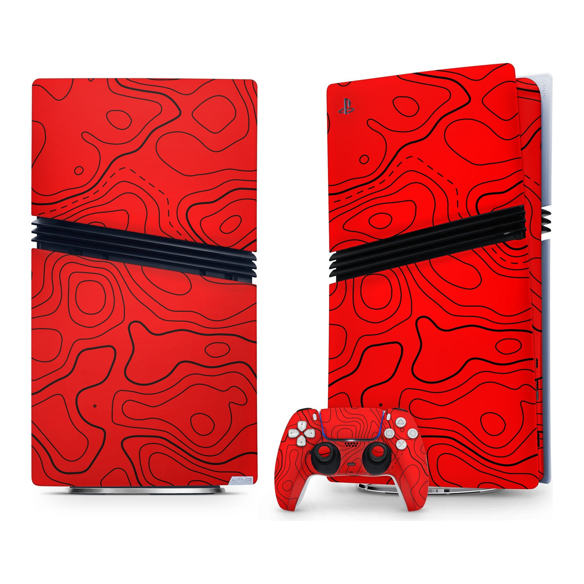 Damascus Red PlayStation 5 Pro skin by Decalz