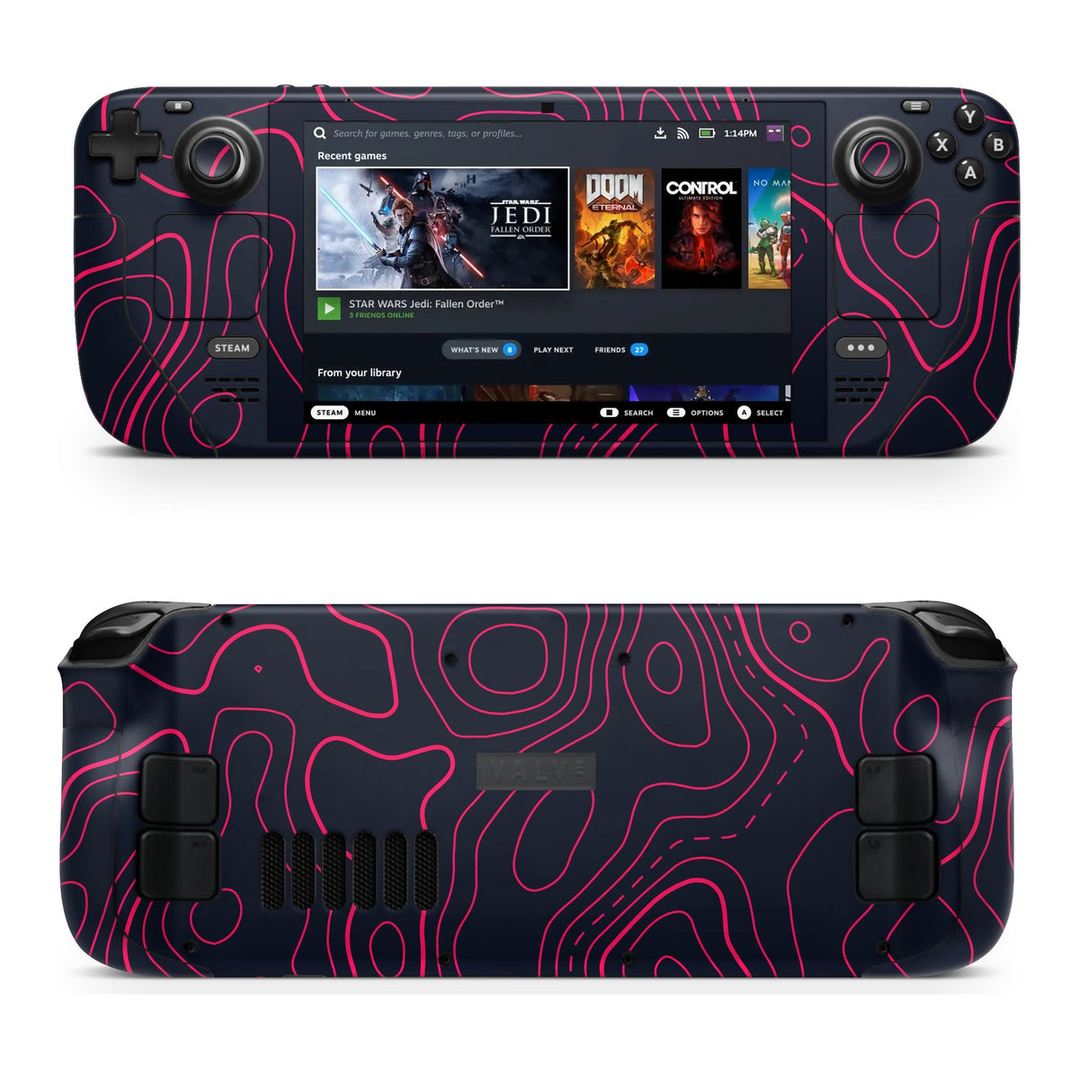 Damascus Steam Deck skin by Decalz