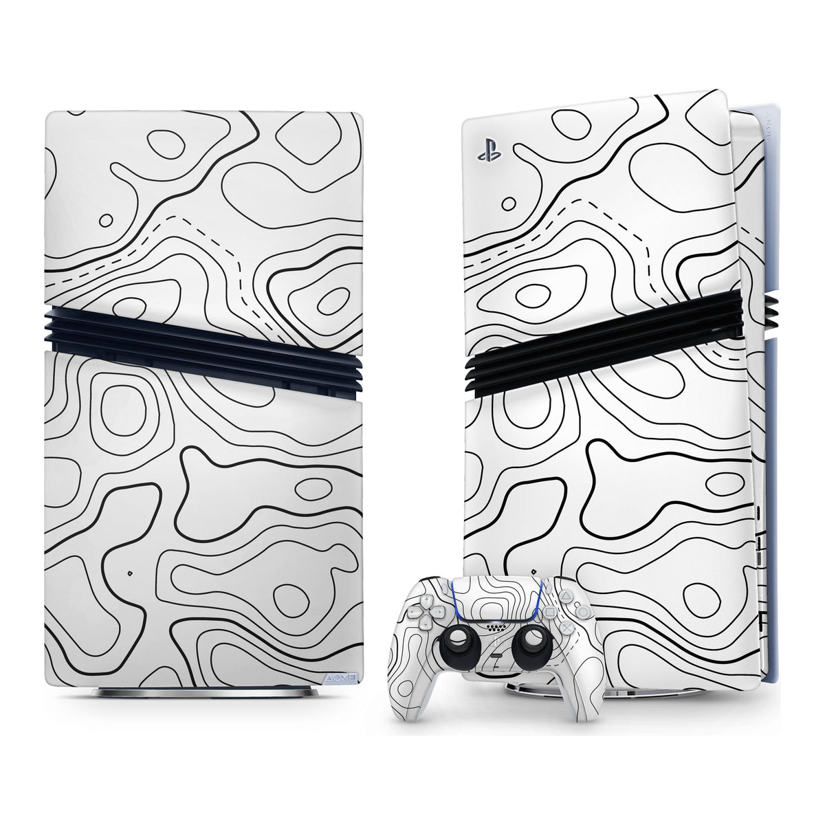 Damascus White PlayStation 5 Pro skin by Decalz