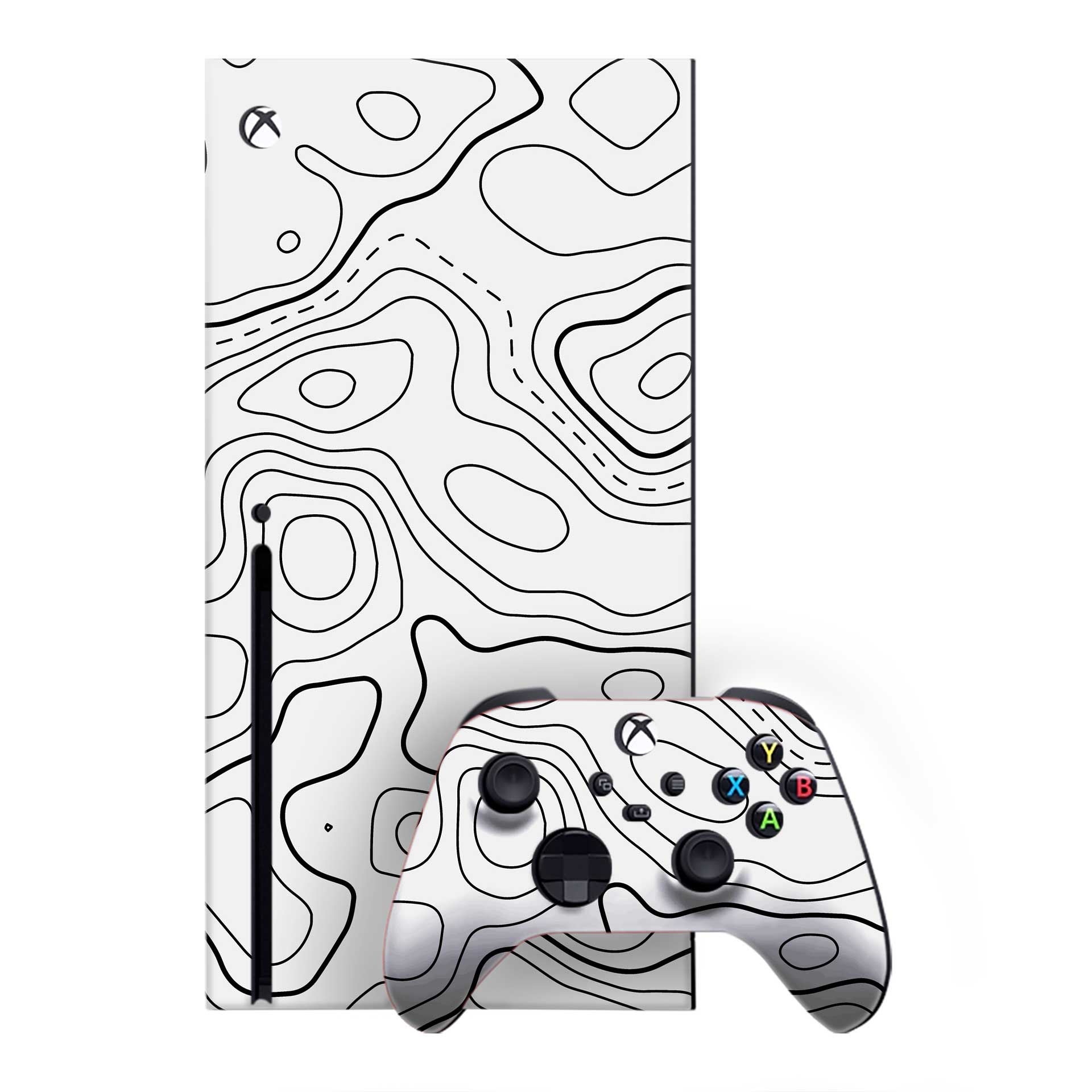 Damascus White Xbox One X Skins & Wraps