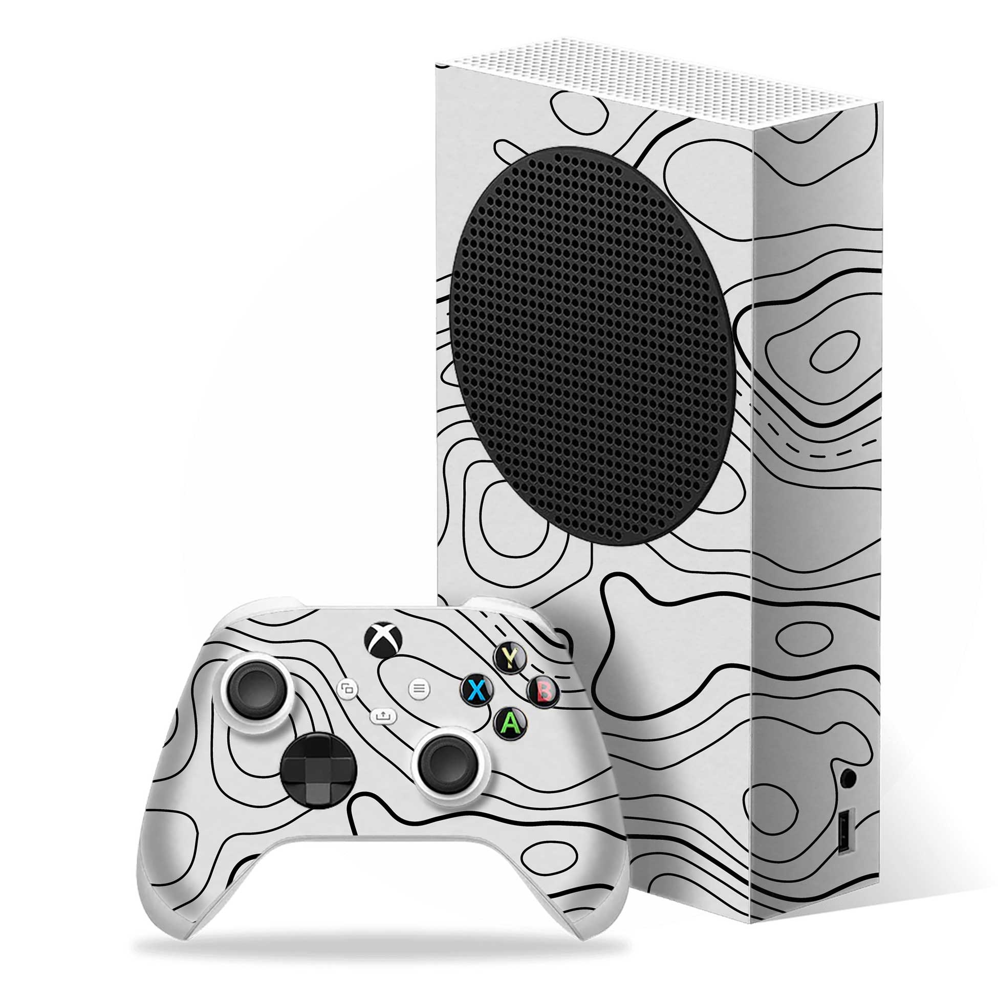 Damascus White Xbox Series S Skins & Wraps