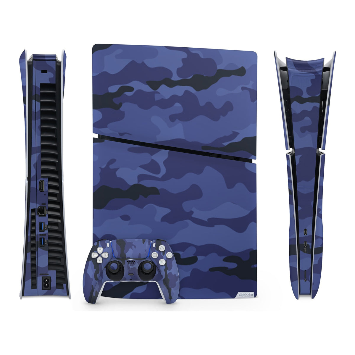 Dark Blue Camo PlayStation 5 Slim Digital skin by Decalz