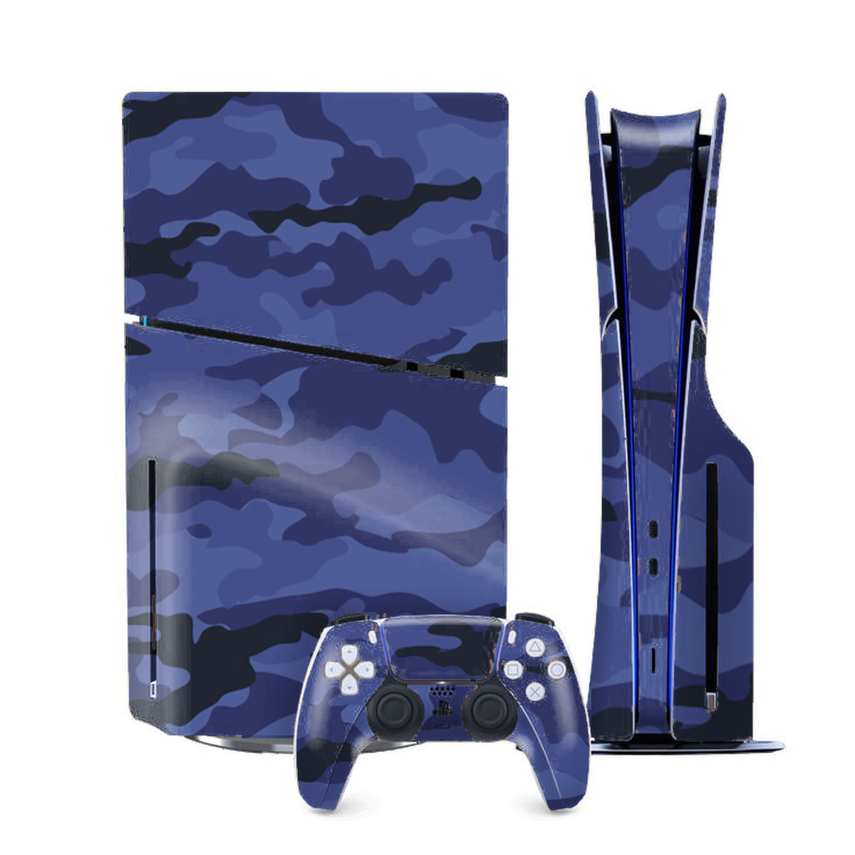 Dark Blue Camo PlayStation 5 Slim skin by Decalz