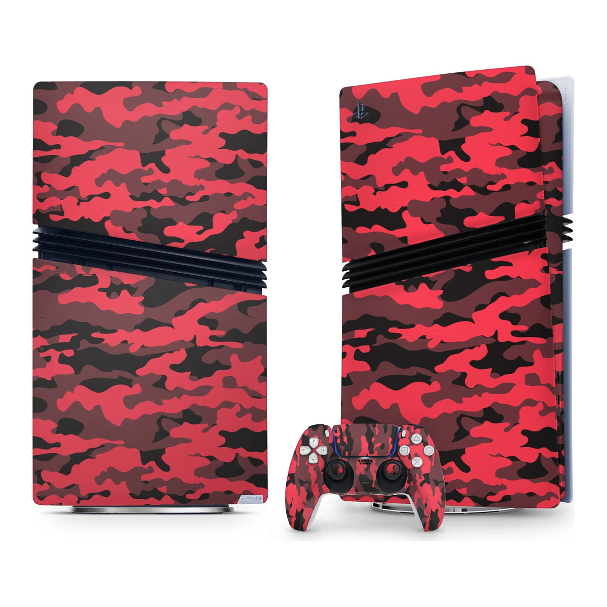 Dark Red Camo PlayStation 5 Pro skin by Decalz