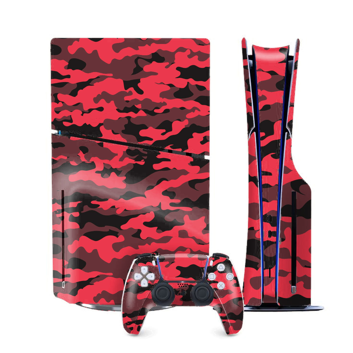 Dark Red Camo PlayStation 5 Slim skin by Decalz