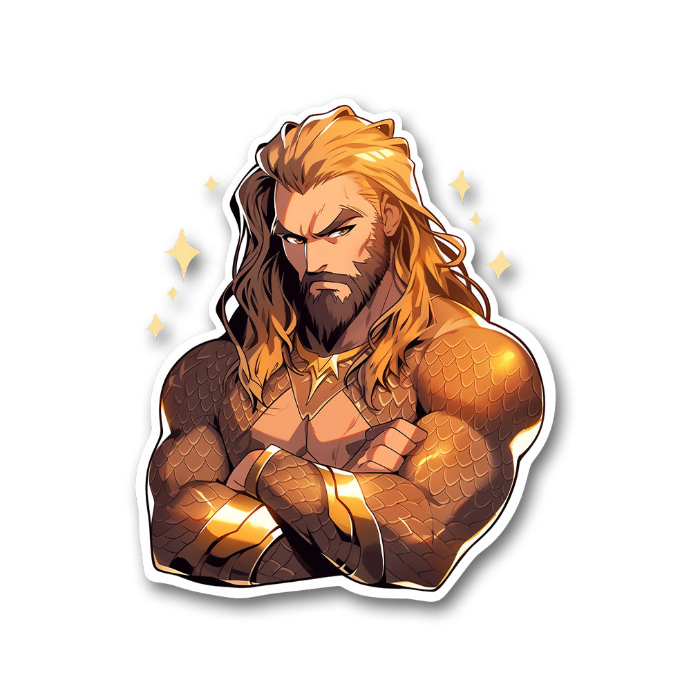 Dc Comics Aesthetic Aquaman Sticker