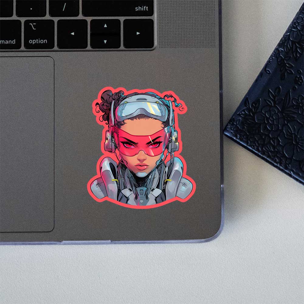 Dc Cyborg Retro Comix Sticker