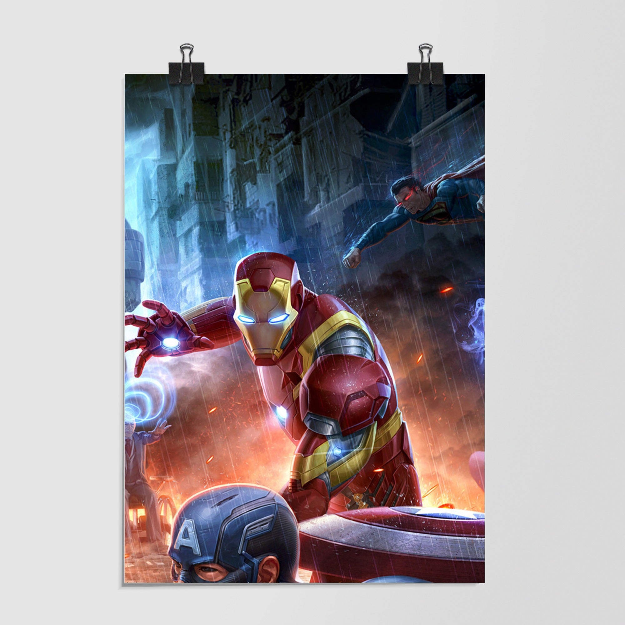 Comic Universe Crossover Black Close Up skin on Portrait by Decalz