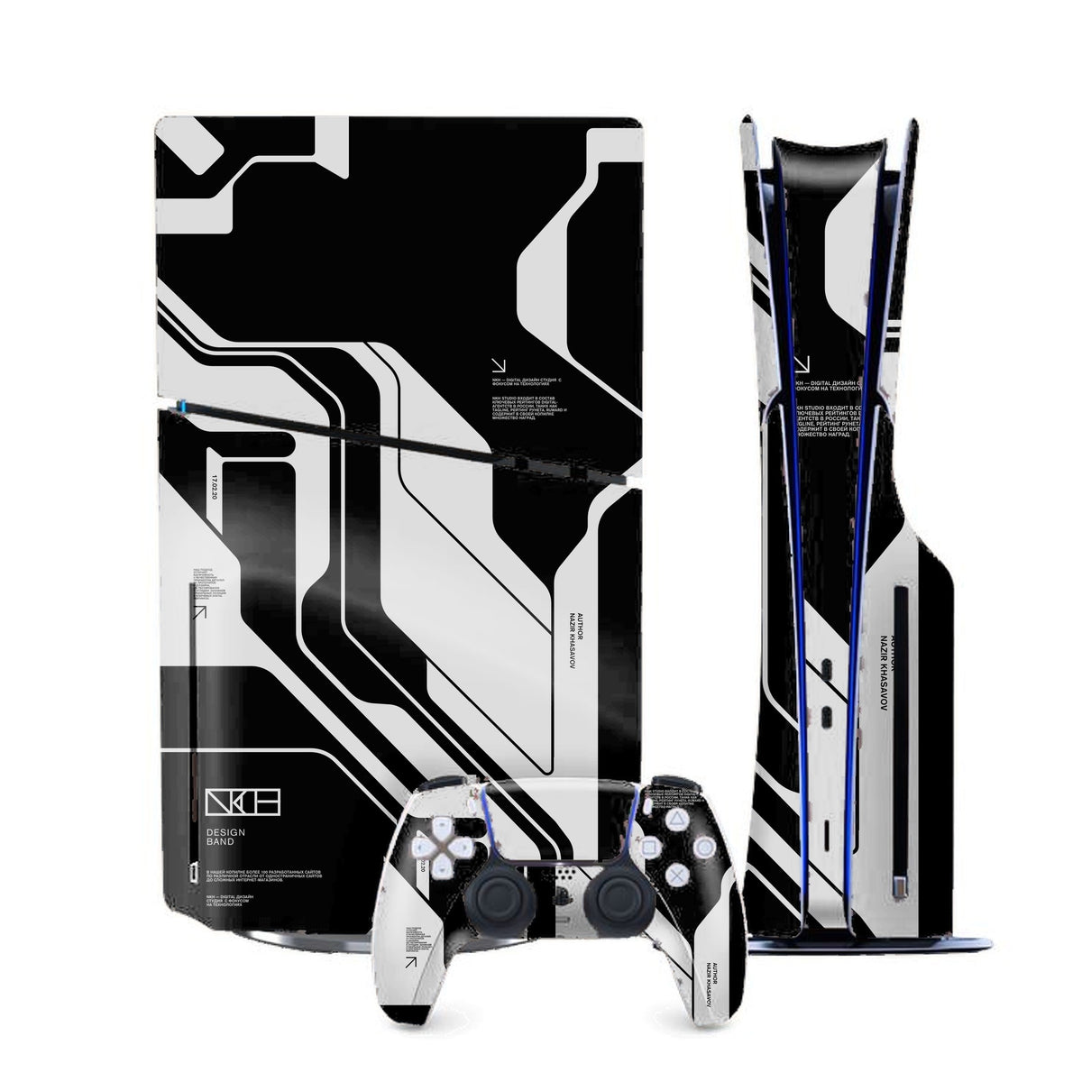 Dead Black PlayStation 5 Slim skin by Decalz
