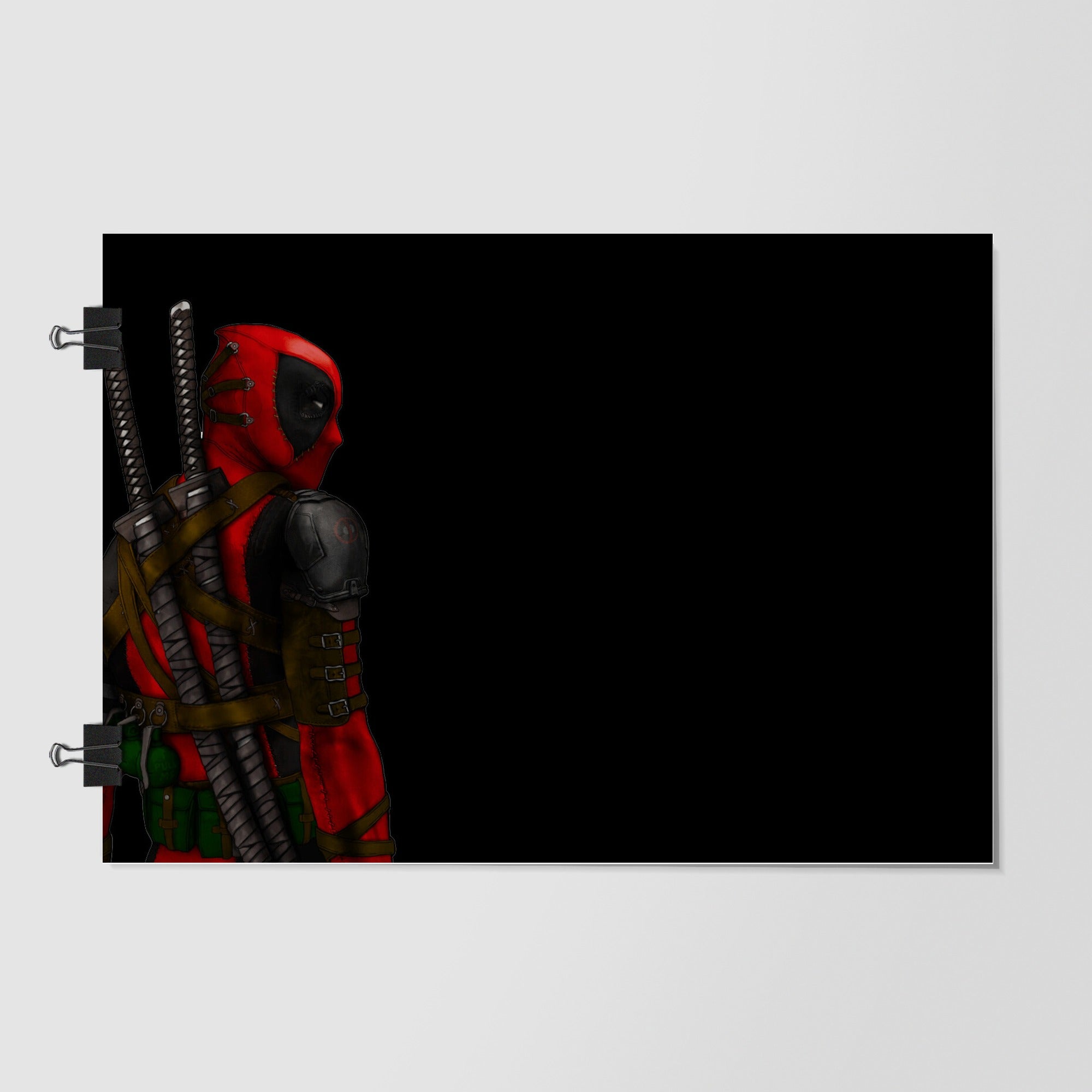 Deadpool Black Dramatic Lighting by Decalz