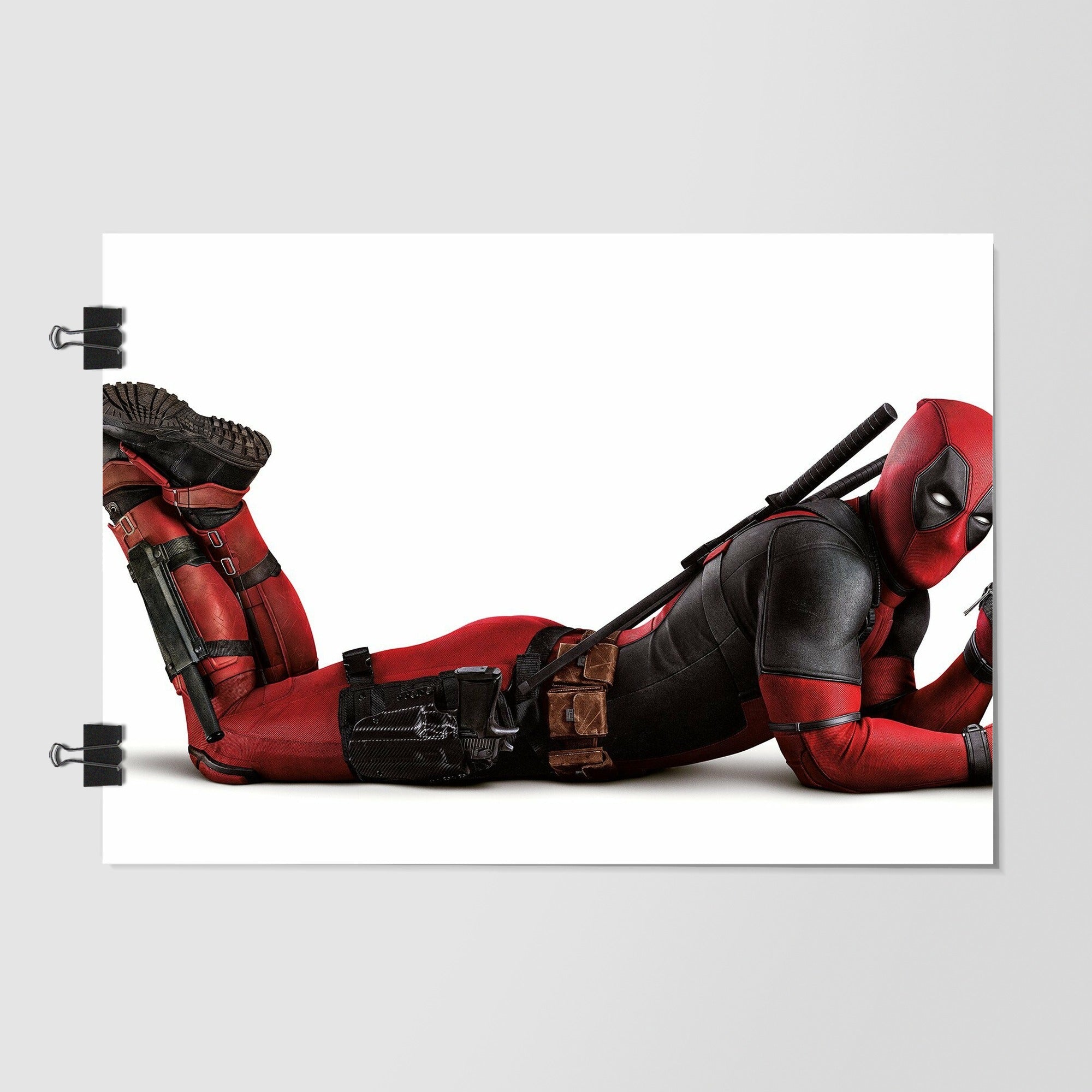 Deadpool White Studio Shot by Decalz