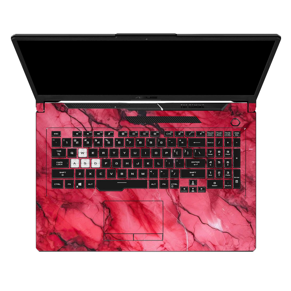 Deep Red Marble by Decalz
