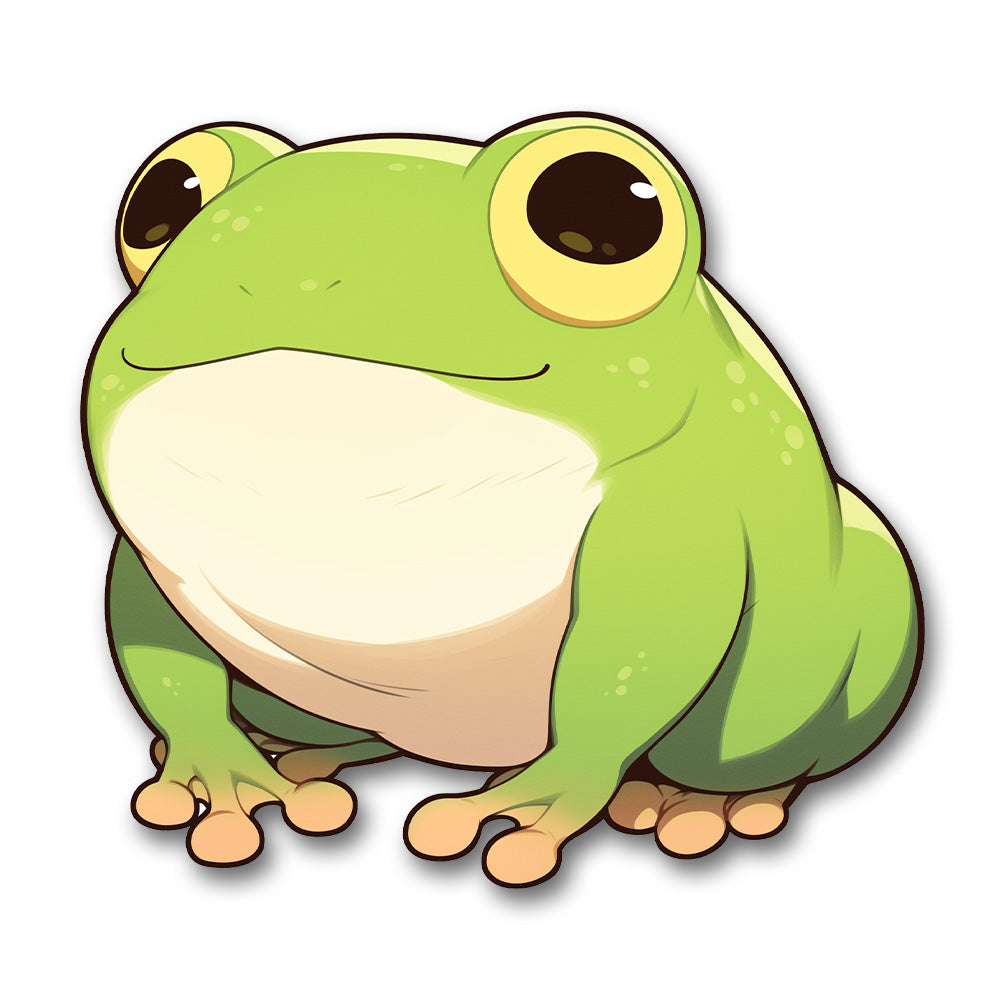 Derpy Frog Cute Sticker