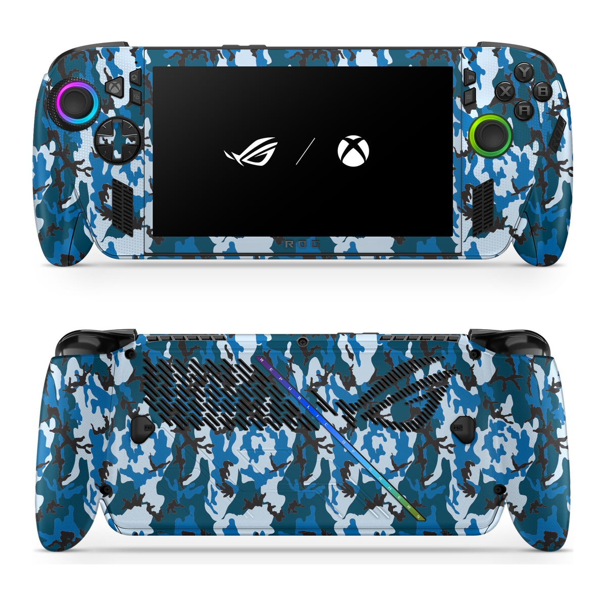 Digi Blue Camo Asus ROG Xbox Ally skin by Decalz