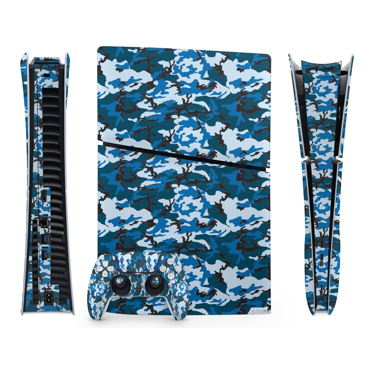 Digi Blue Camo PlayStation 5 Slim Digital skin by Decalz