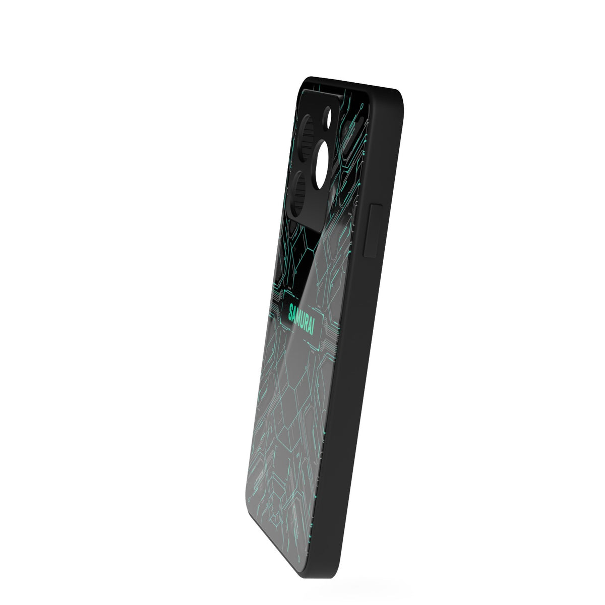 Digital Dojo printed metal phone case - side view