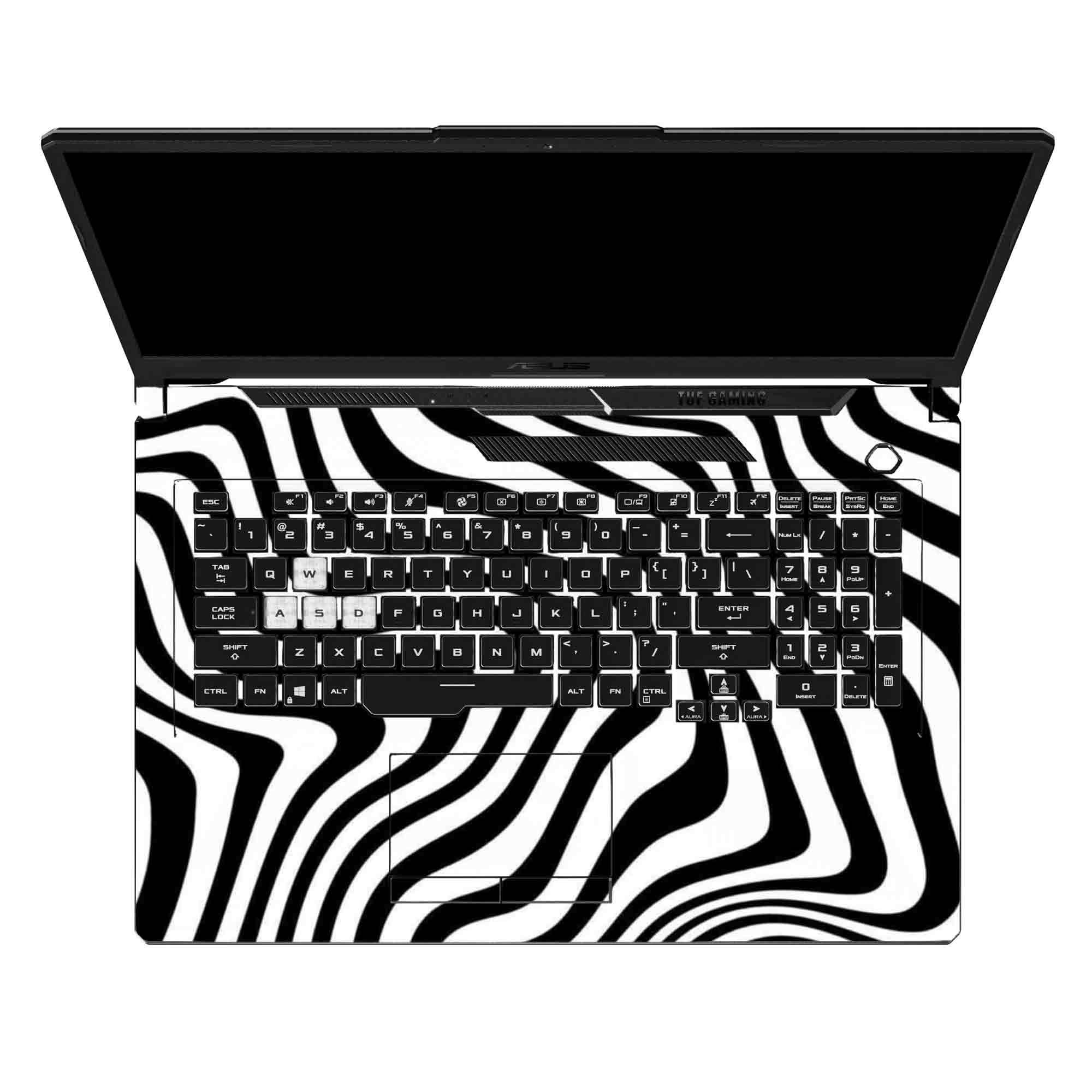 Distorted Grid Abstract - Laptop Skins