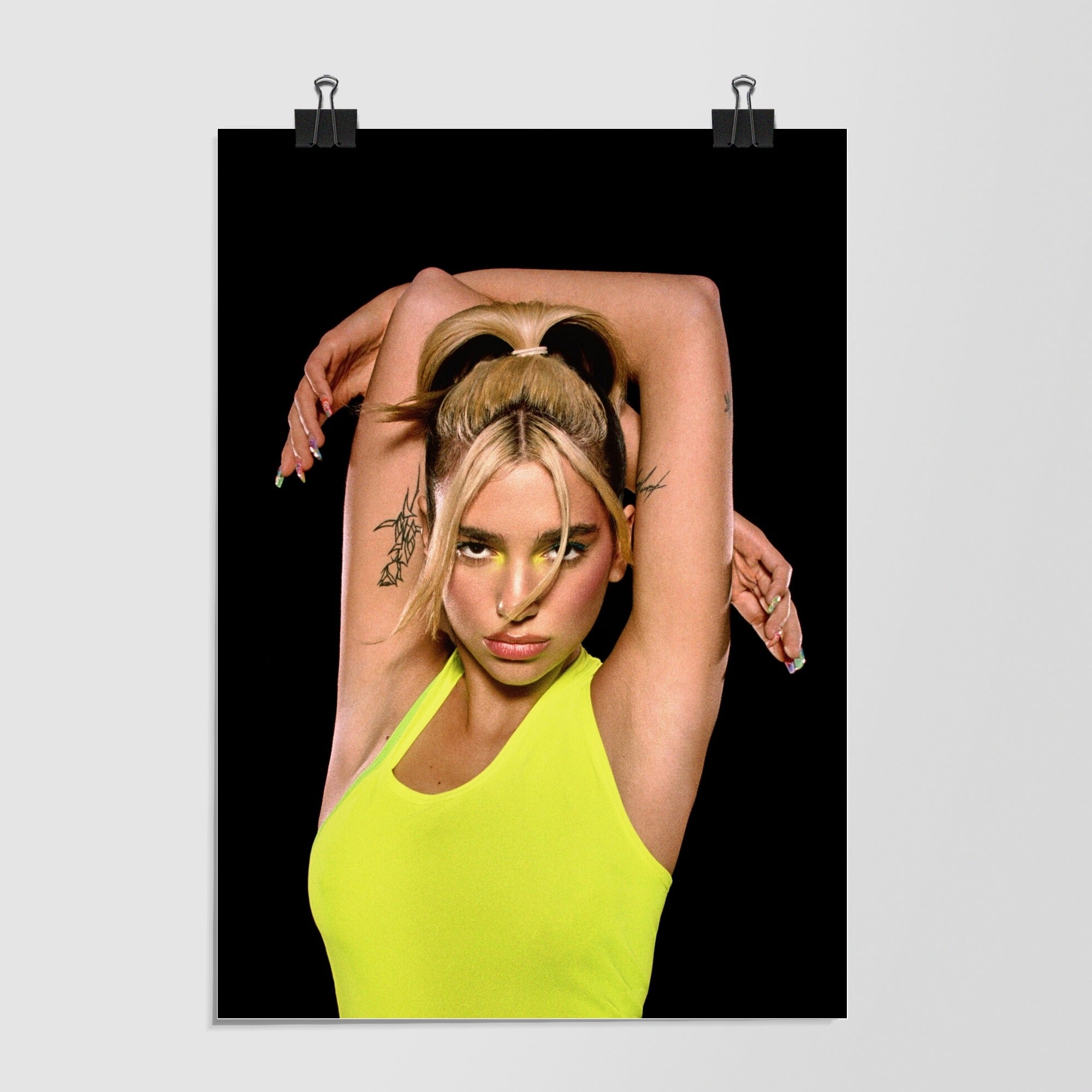 Dua Lipa Black Studio Shot by Decalz