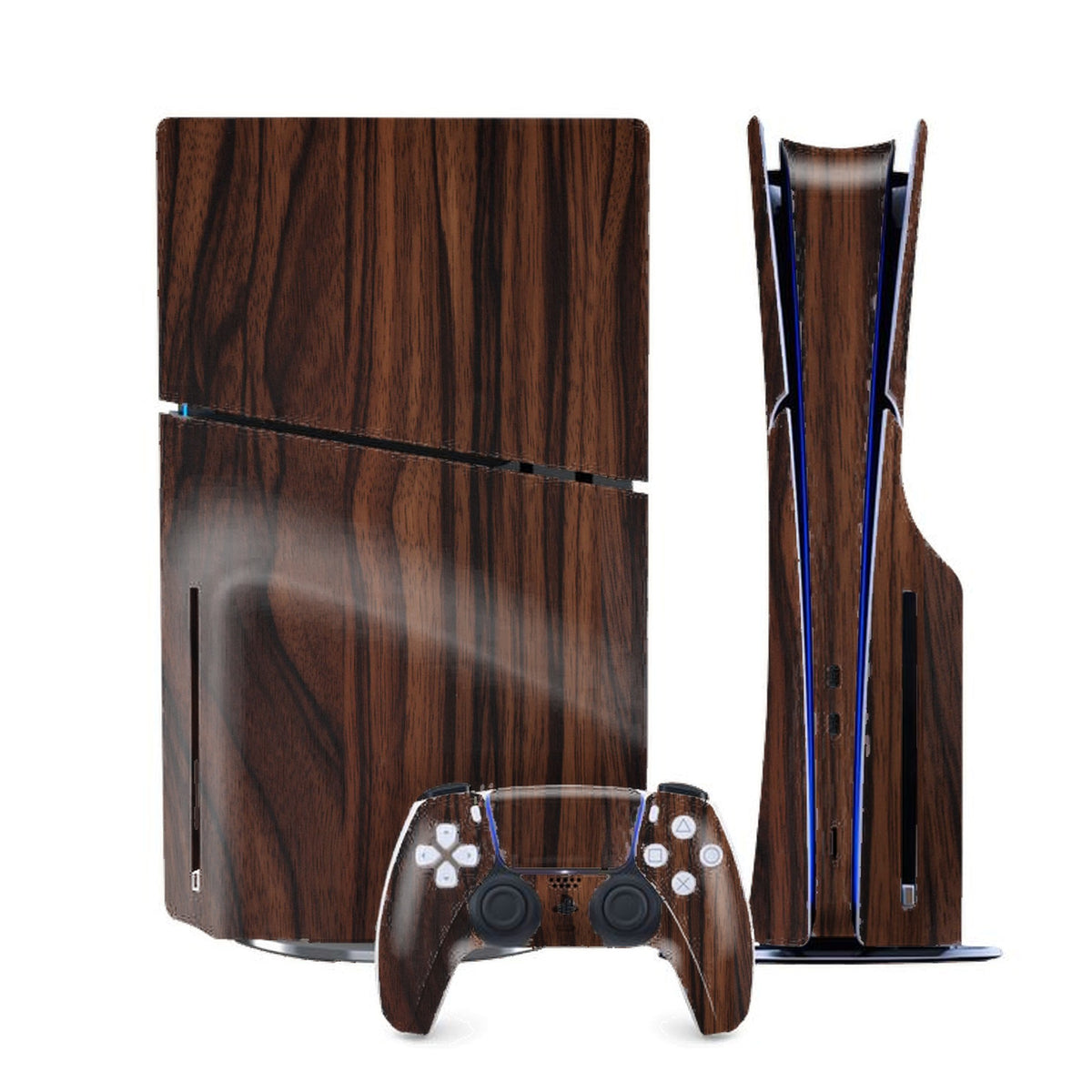 Ebony Wood PlayStation 5 Slim skin by Decalz