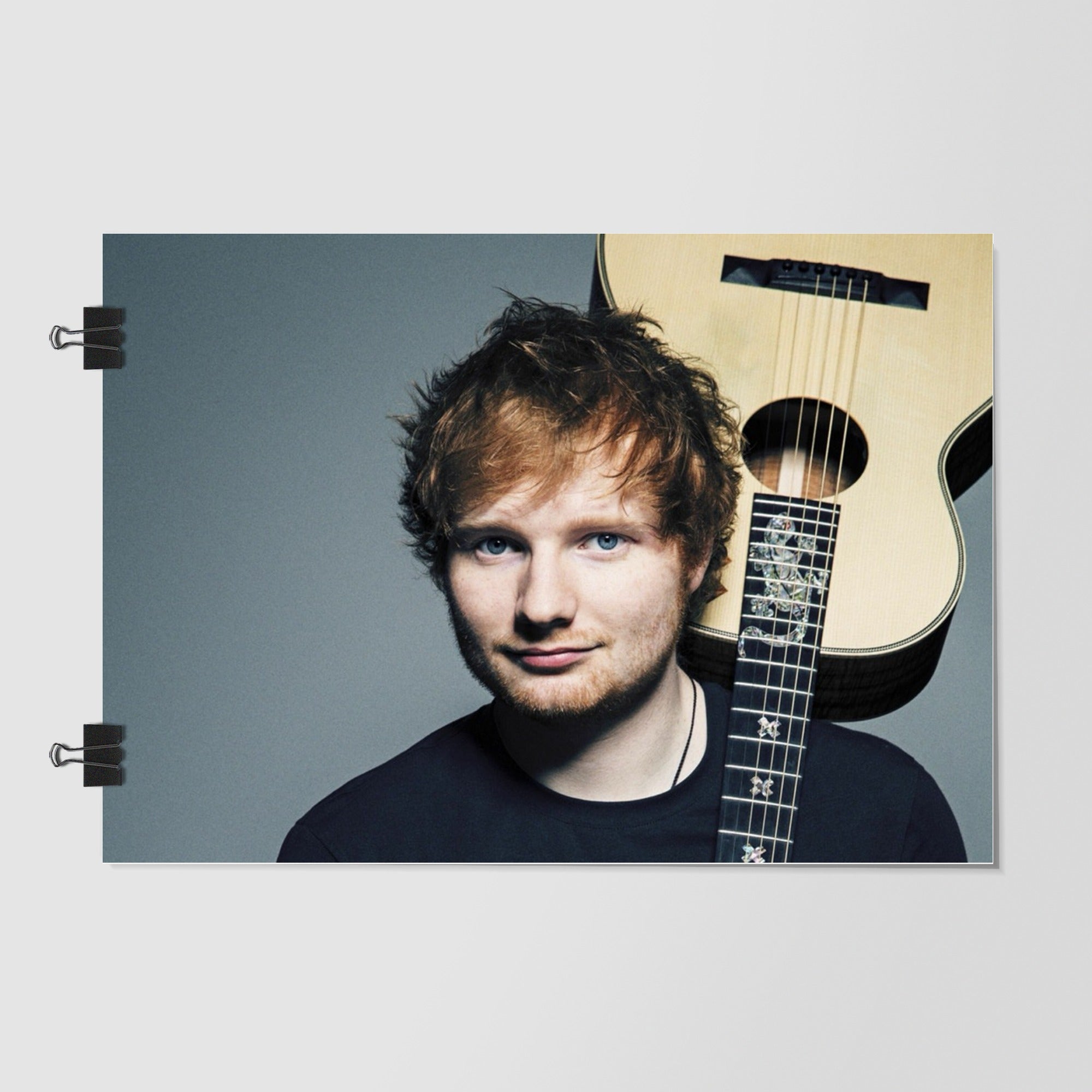 Ed Sheeran Gray Dramatic Lighting by Decalz