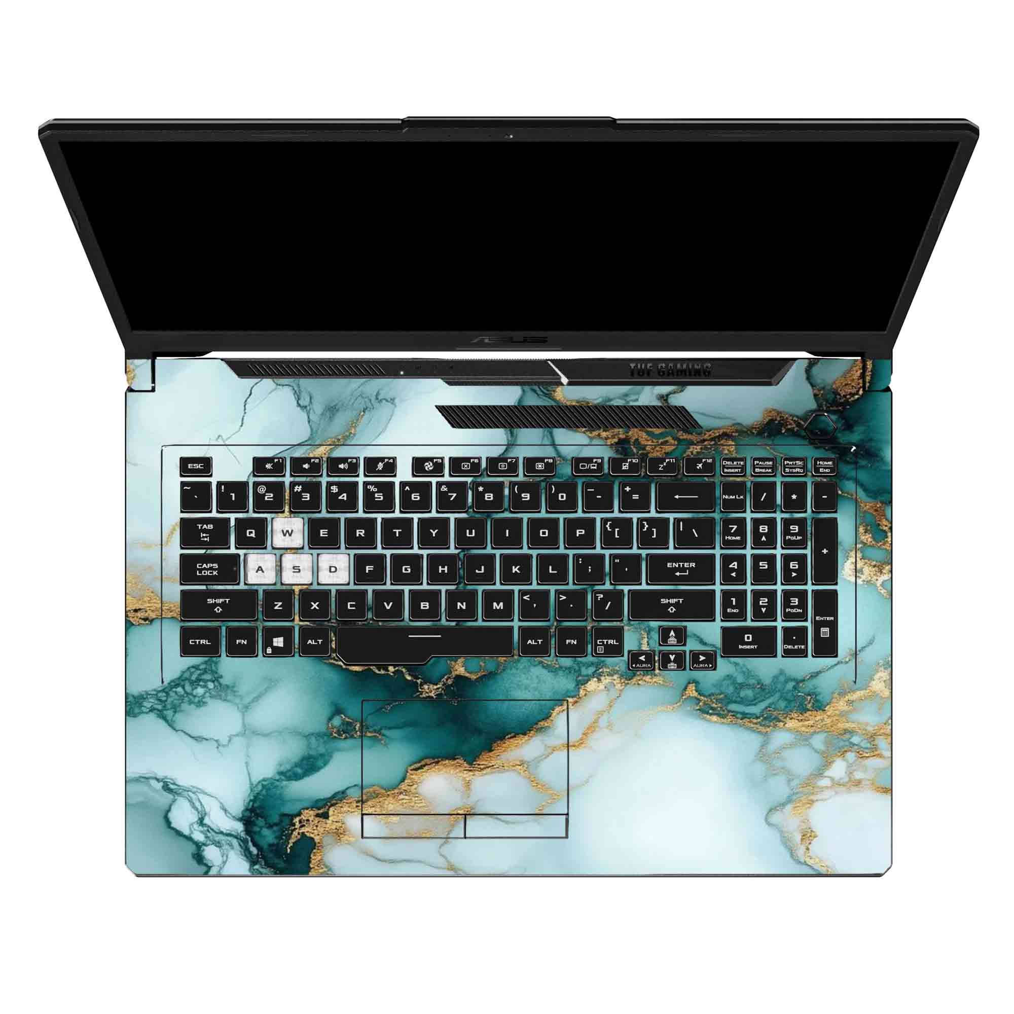 Emerald Fluid Art - Laptop Skins