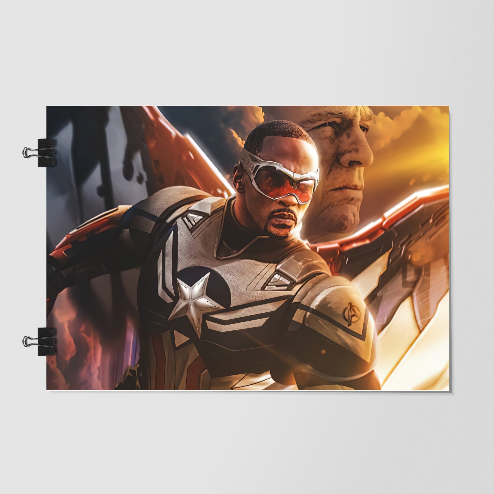 Falcon Avengers Brown Studio Shot by Decalz
