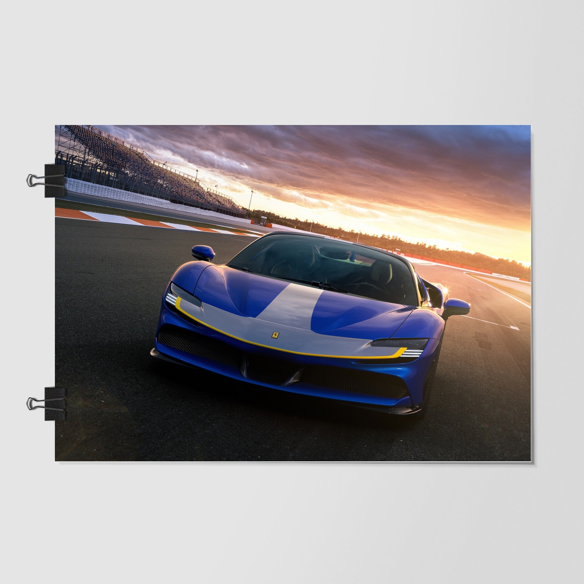 Ferrari Black Supercar Front Angle by Decalz