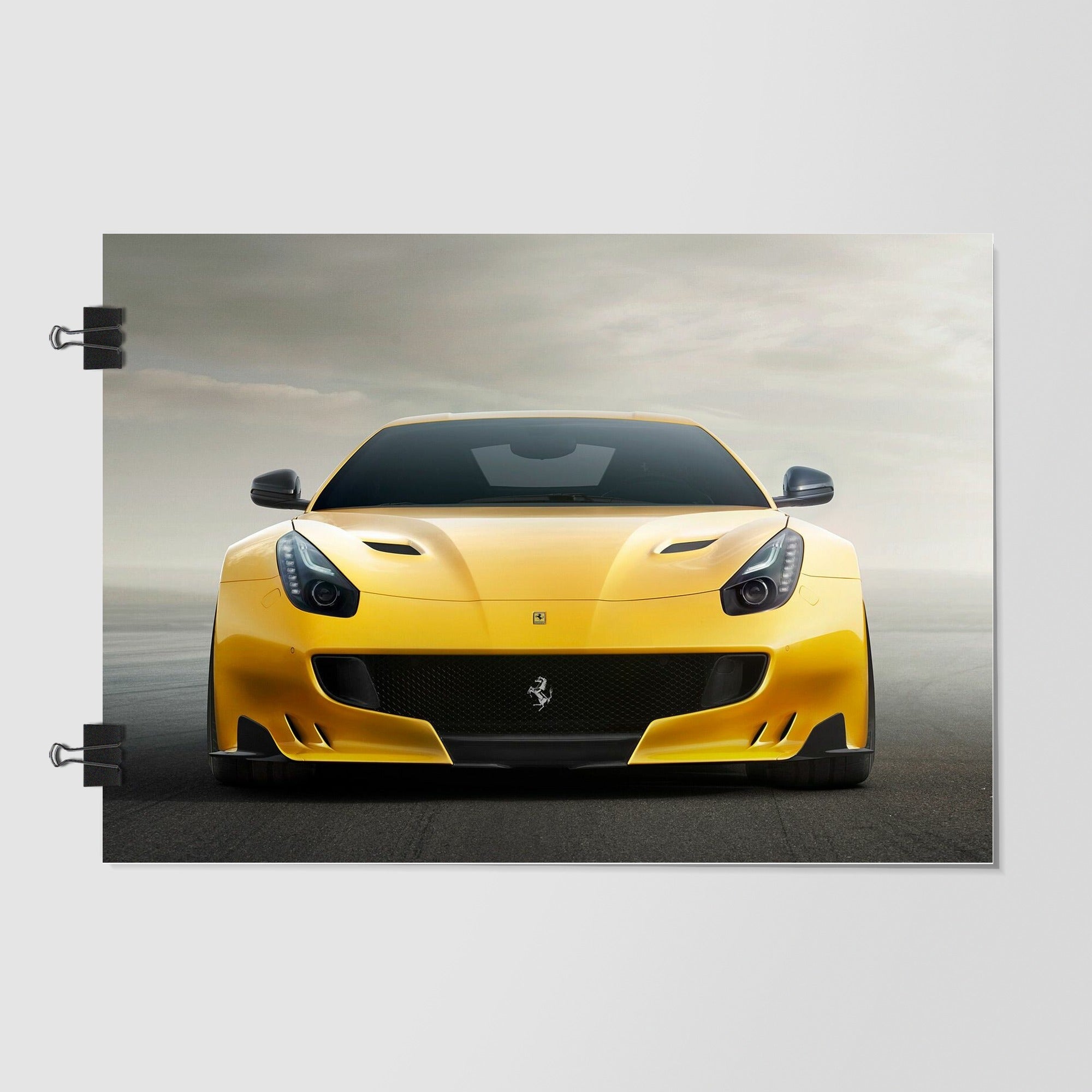 Ferrari Black Supercar Night Scene by Decalz