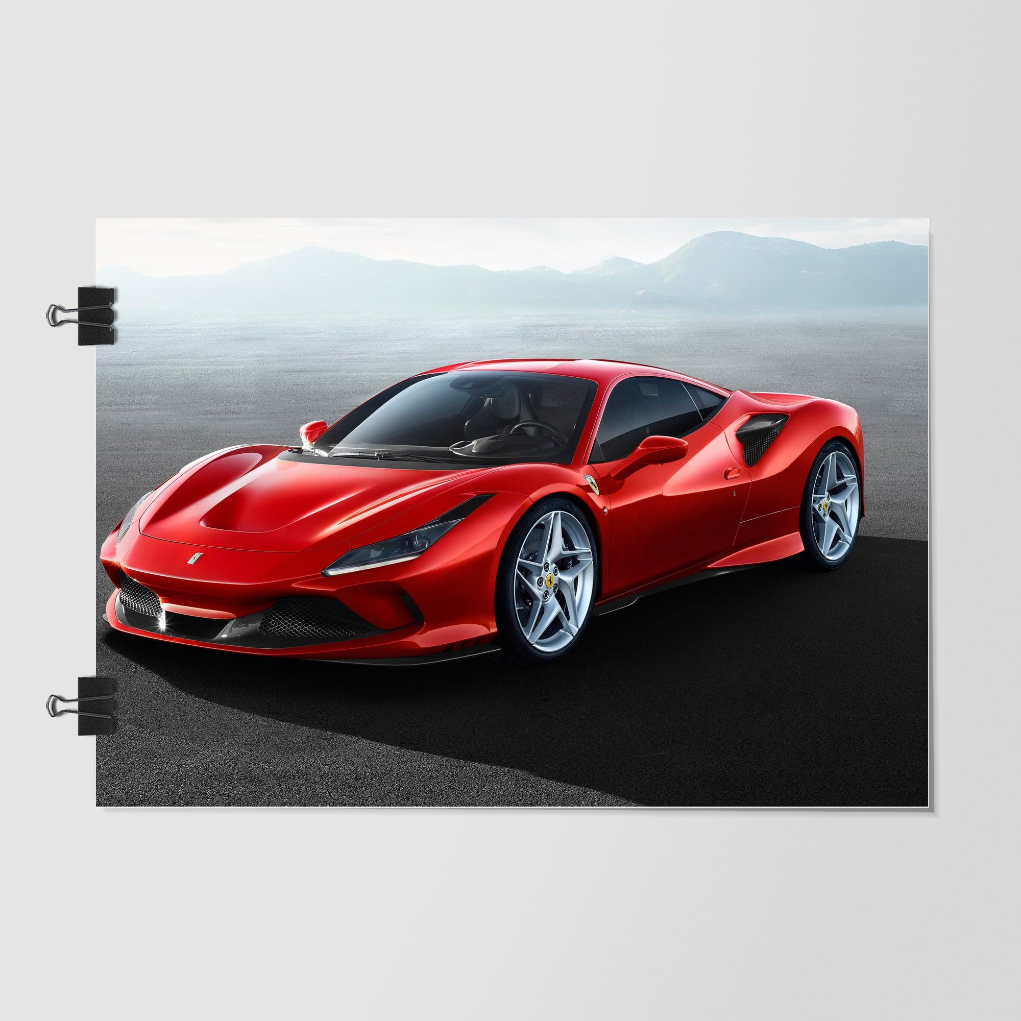 Ferrari Black Supercar Studio Shot by Decalz