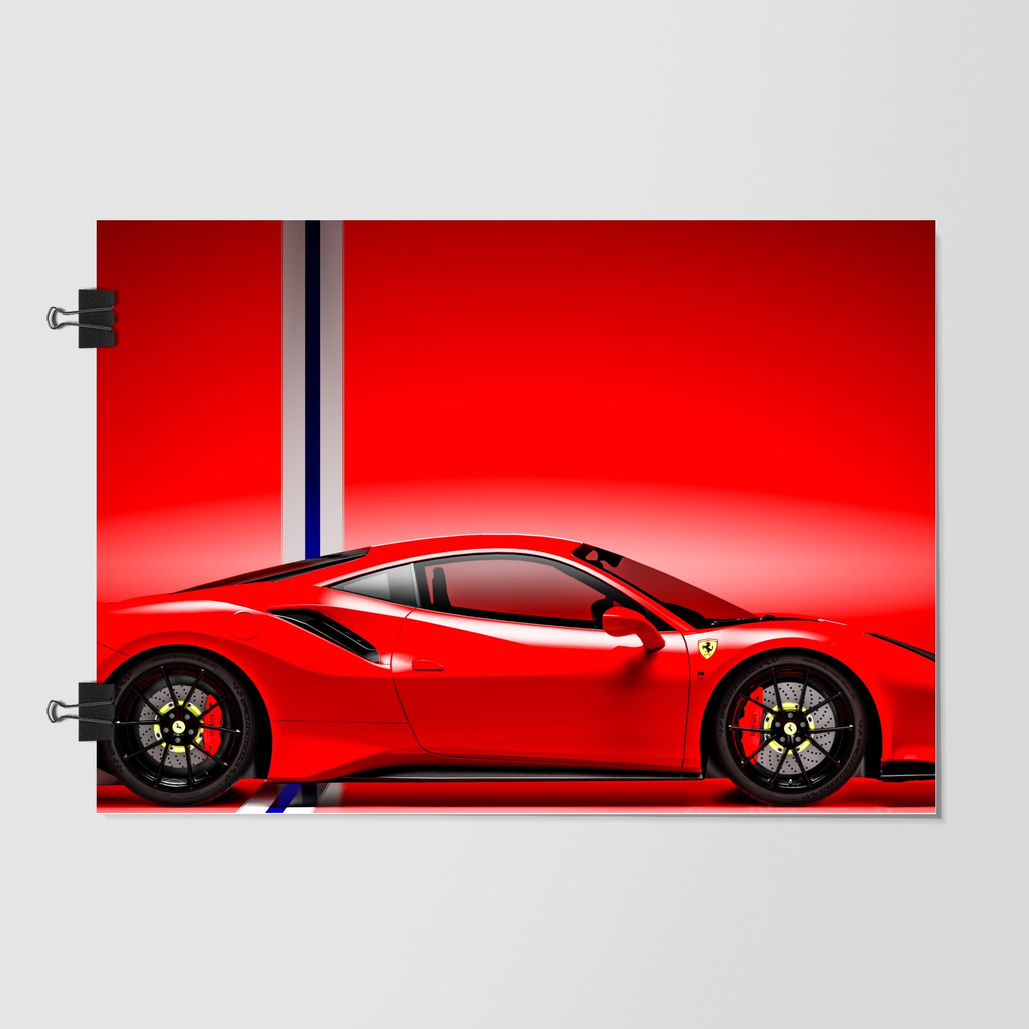 Ferrari Red Supercar by Decalz