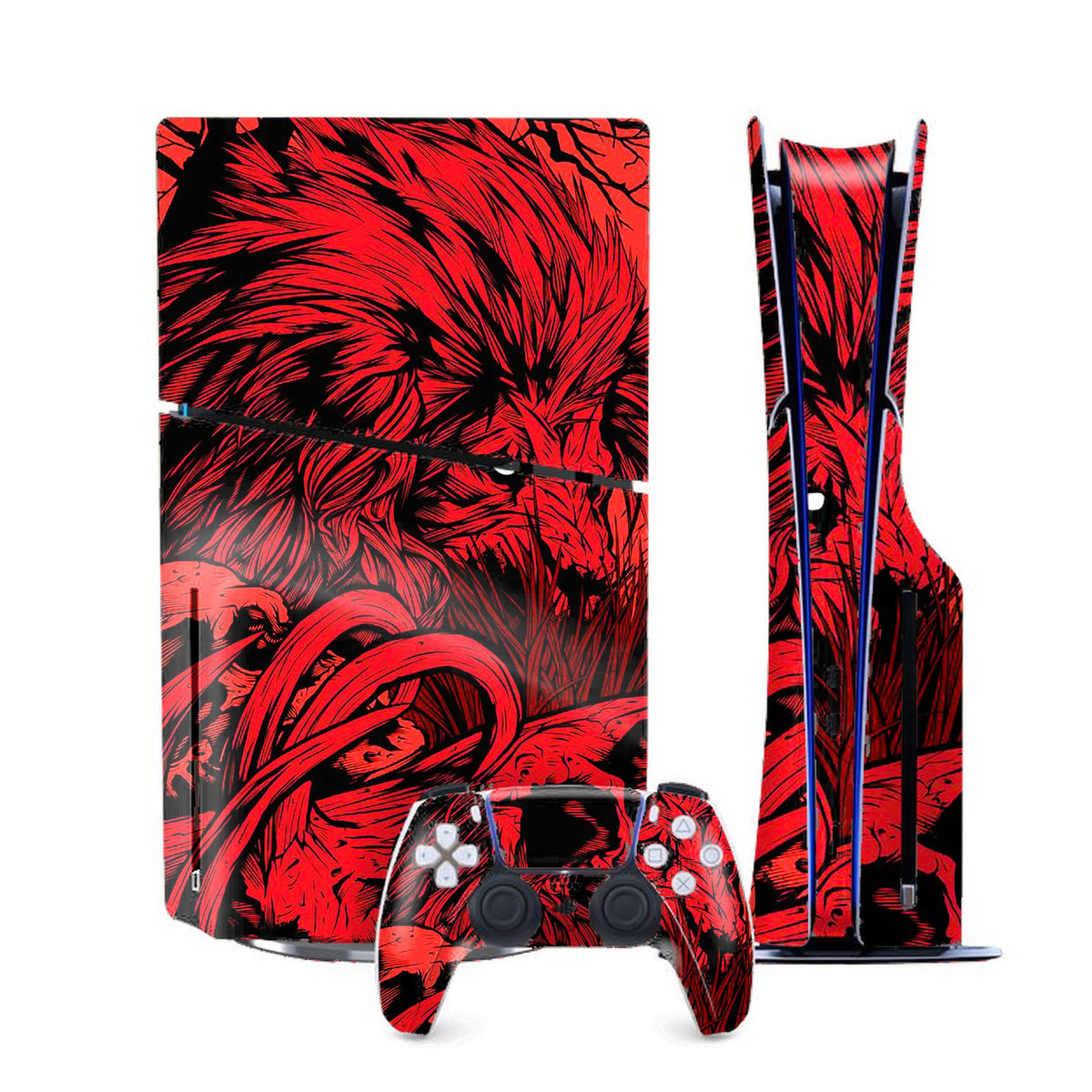 Fiery Lion PlayStation 5 Slim skin by Decalz