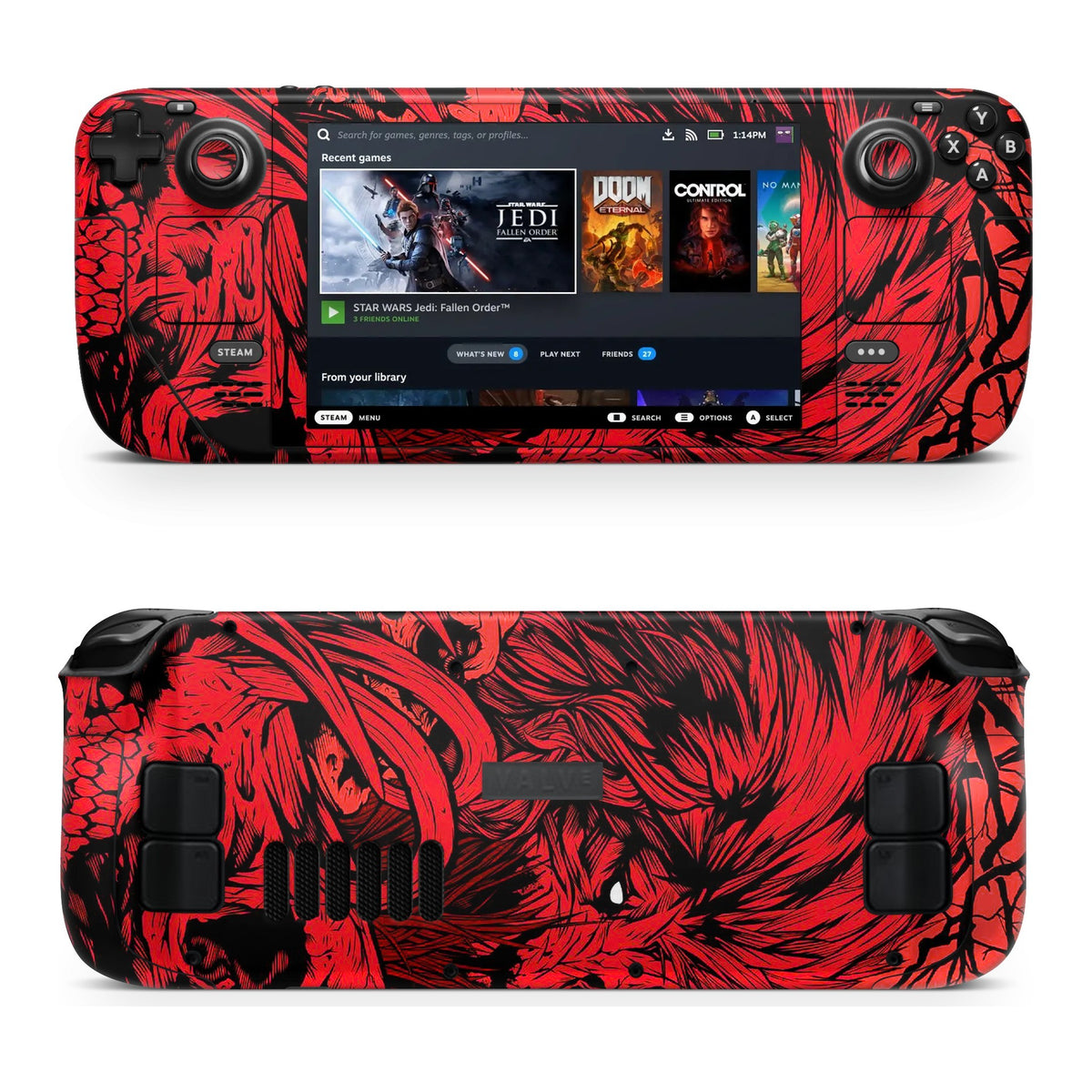 Fiery Lion Steam Deck skin by Decalz