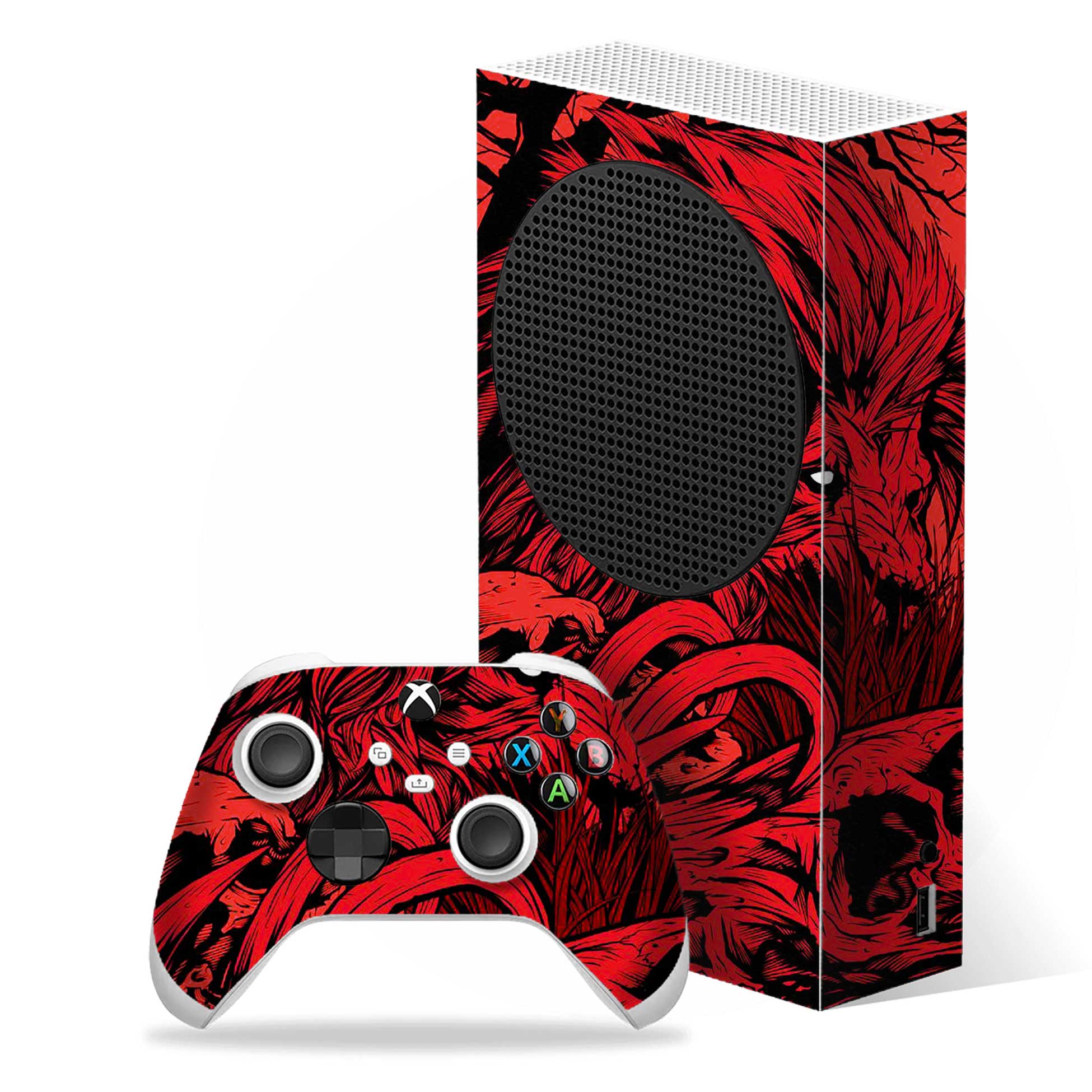 Fiery Lion Xbox Series S Skins & Wraps