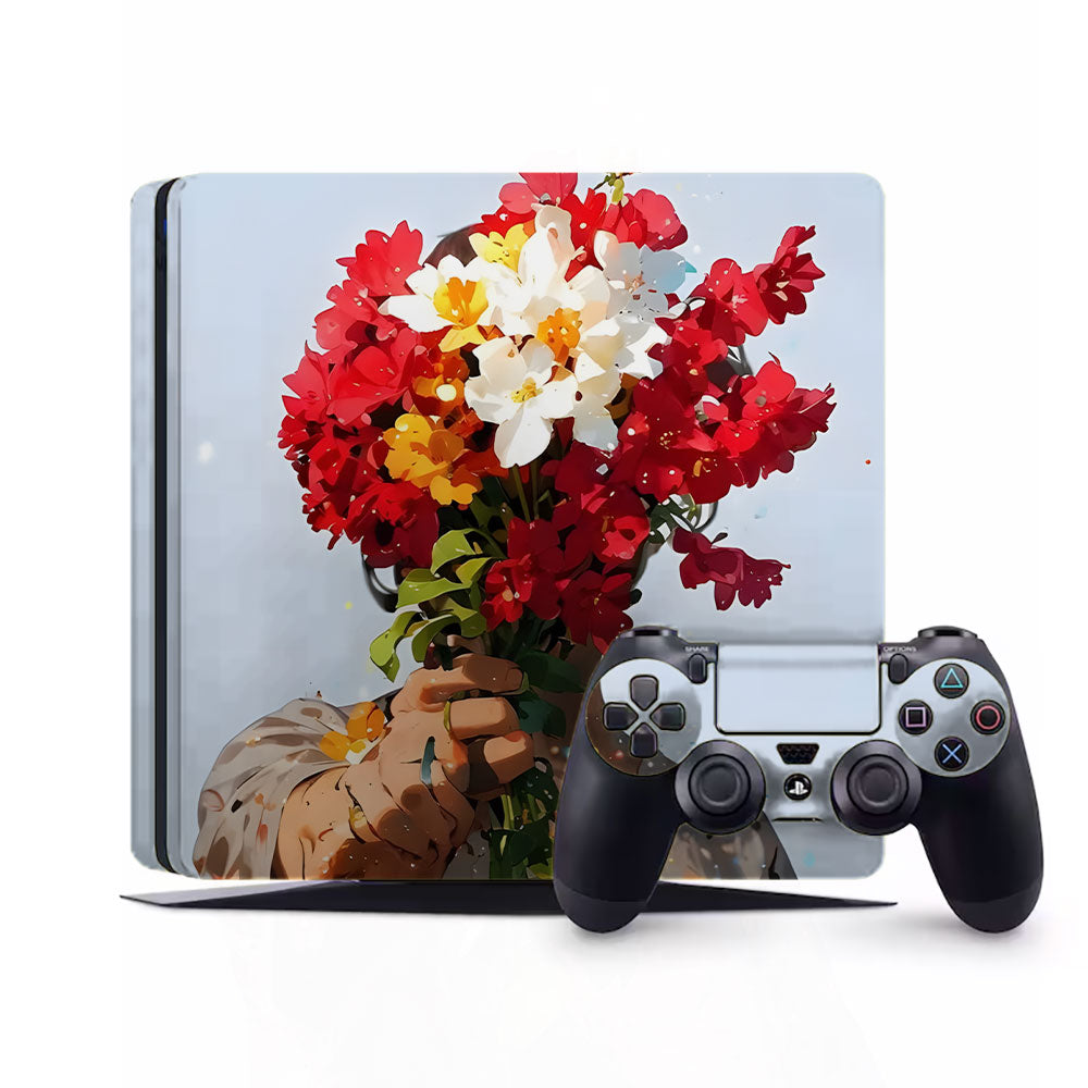 Flower Bouquet PlayStation 4 Slim Skins & Wraps