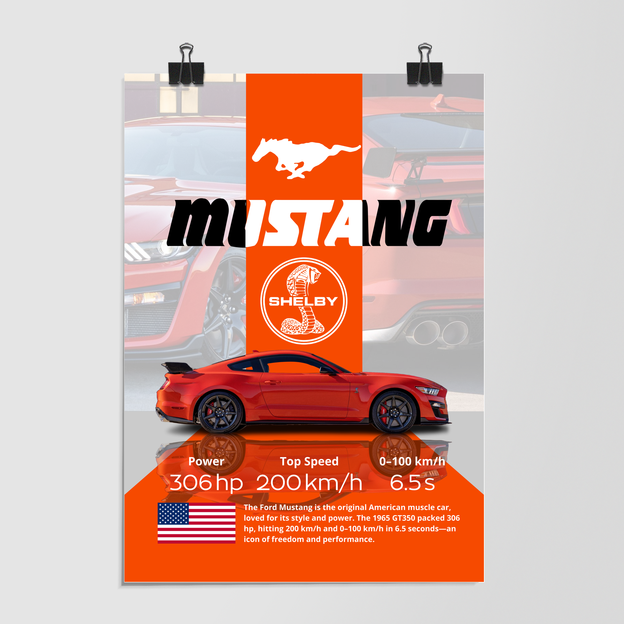 Ford Mustang Shelby Orange by Decalz