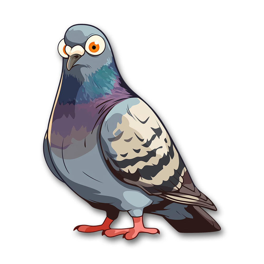 Funny Pigeon Look Sticker