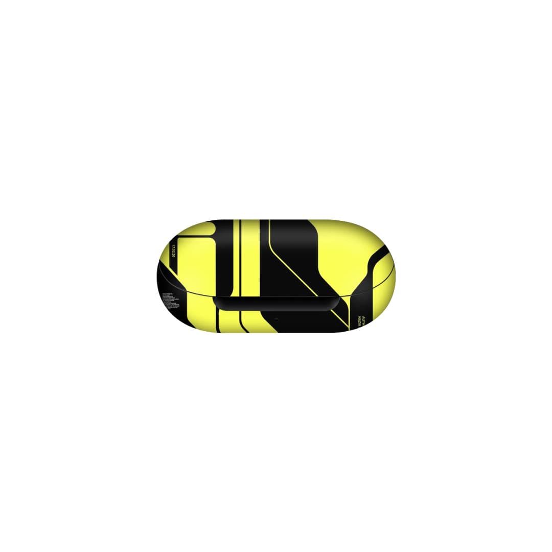 Samsung Buds Plus Cyber Yellow Black skins