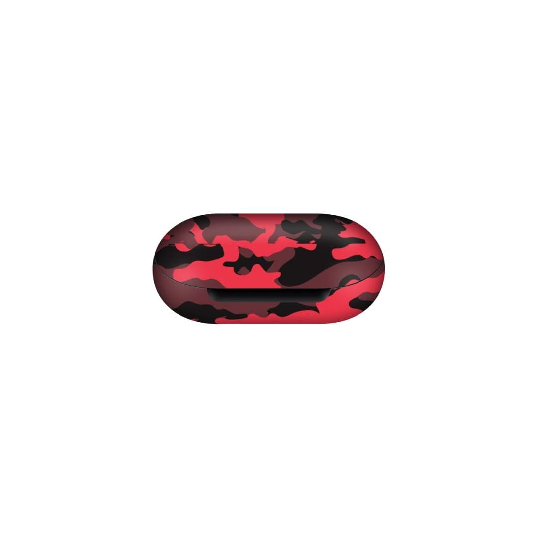 Samsung Buds Plus Dark Red Camo skins